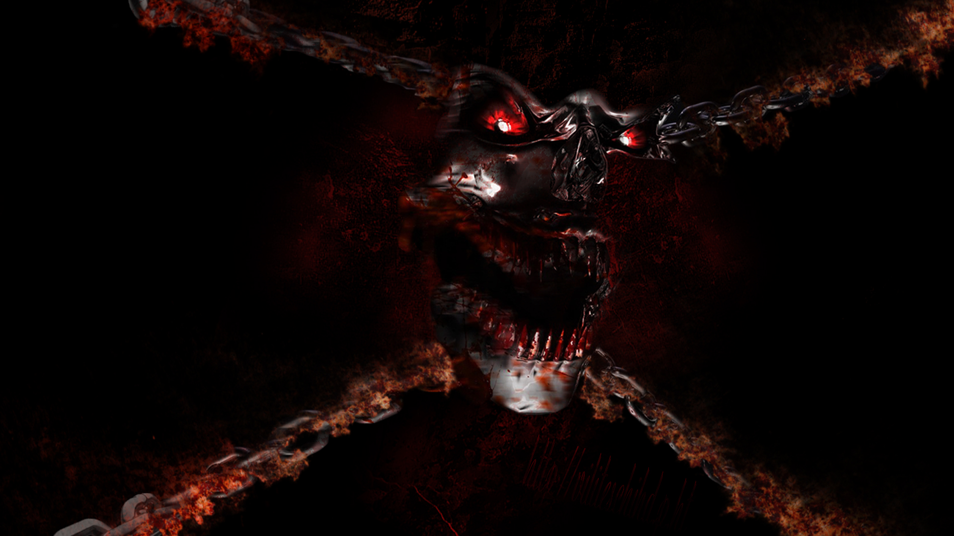 scary bloody wallpaper