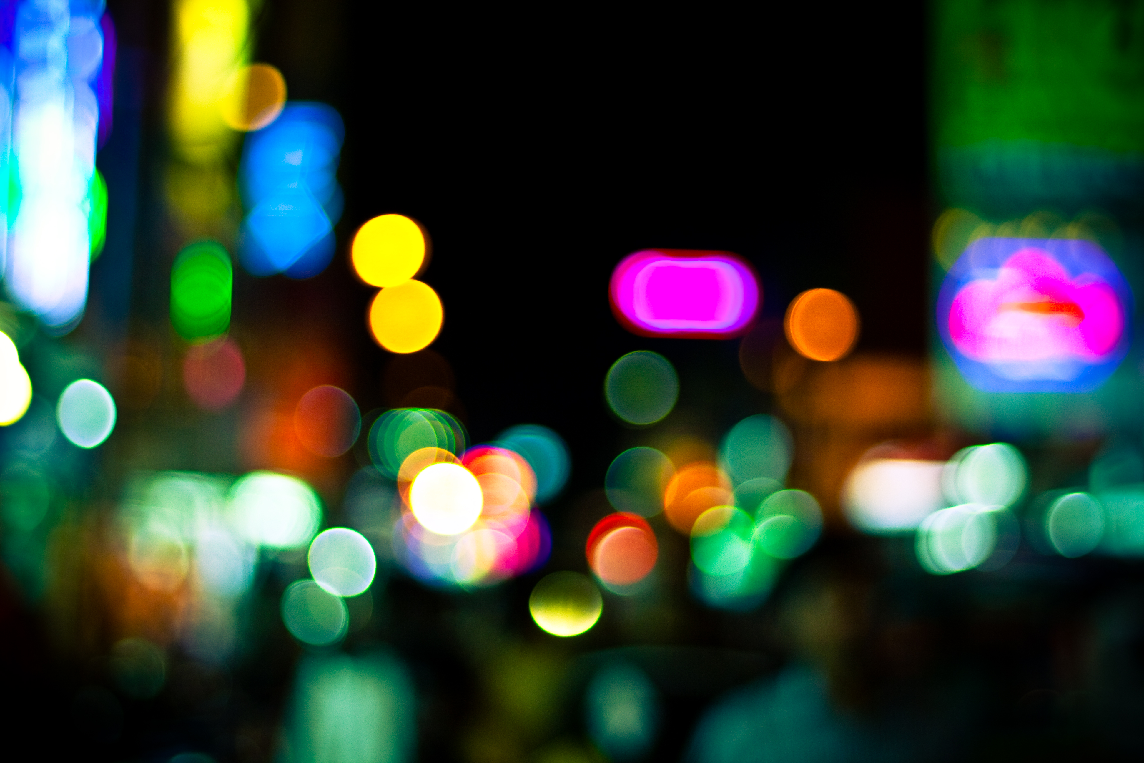 Download mobile wallpaper Motley, Glare, Light, Circles, Multicolored, Abstract, Shine for free.