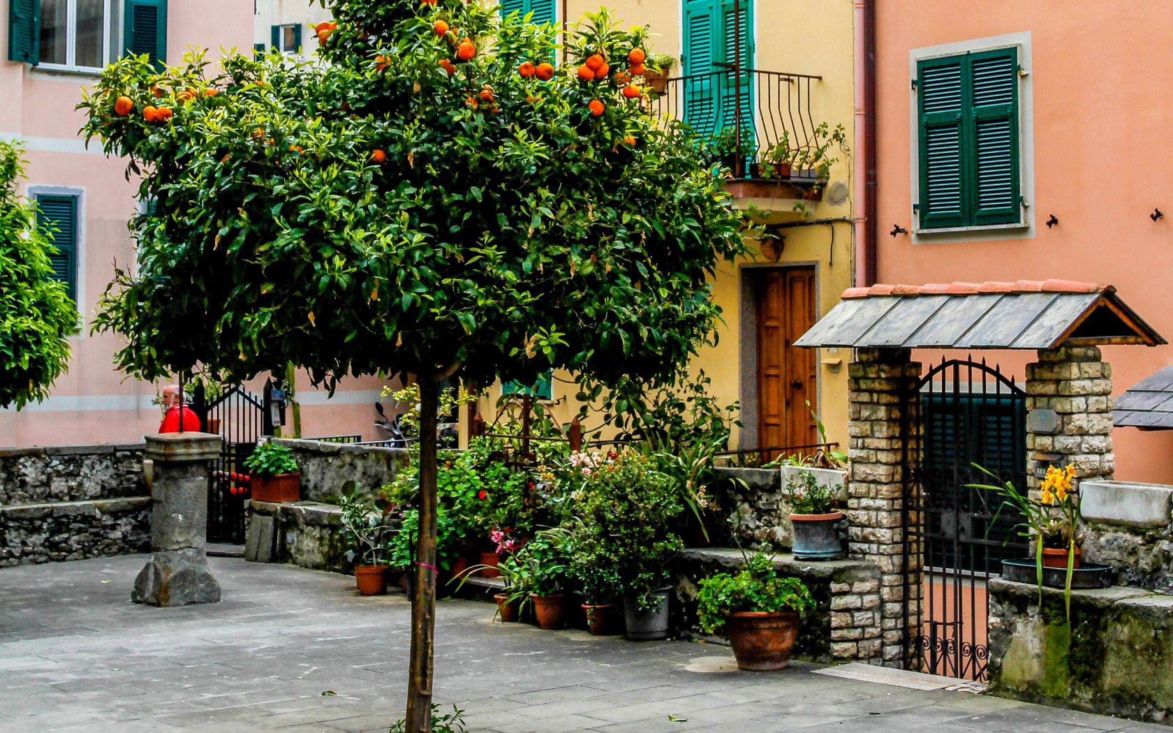Скачать обои бесплатно Улица, Италия, Cinque Terre, Здания, Города картинка на рабочий стол ПК