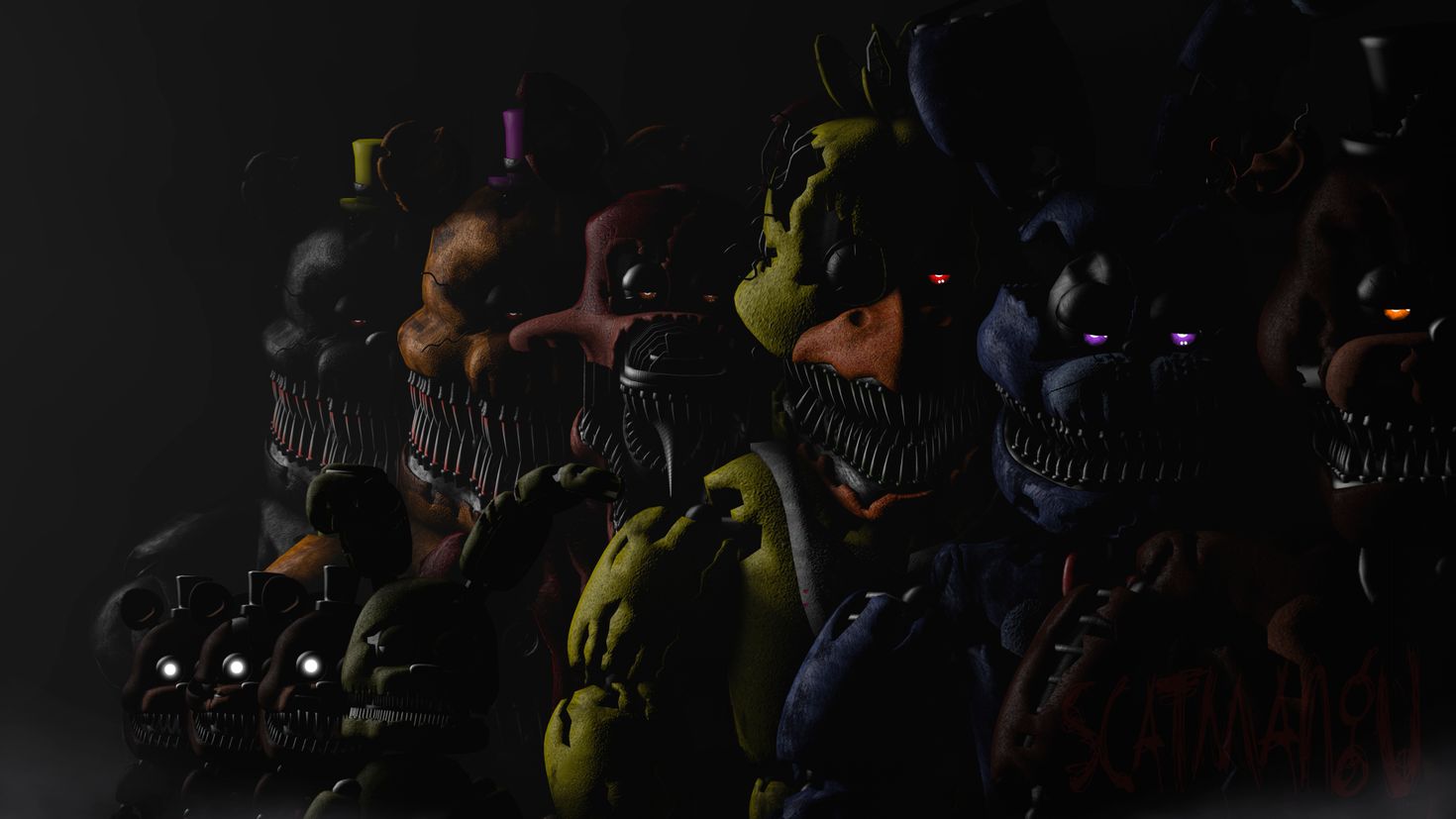 Фнаф 4 6 1. Five Nights at Freddy's кошмарные АНИМАТРОНИКИ. Пять ночей с Фредди кошмарные АНИМАТРОНИКИ. Пять ночей с Фредди 4.