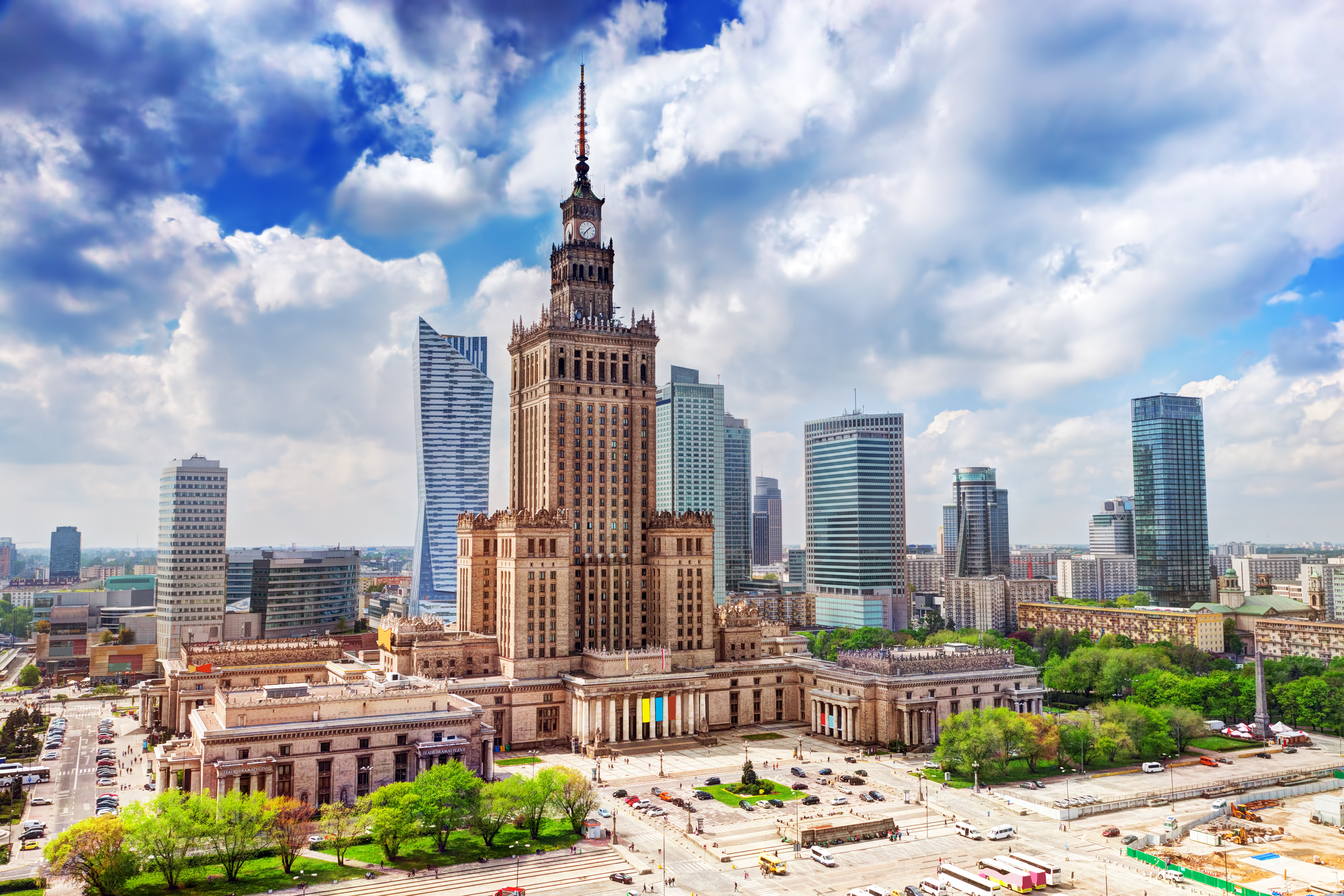 poland, warsaw, man made, building, city, skyscraper, cities for Windows