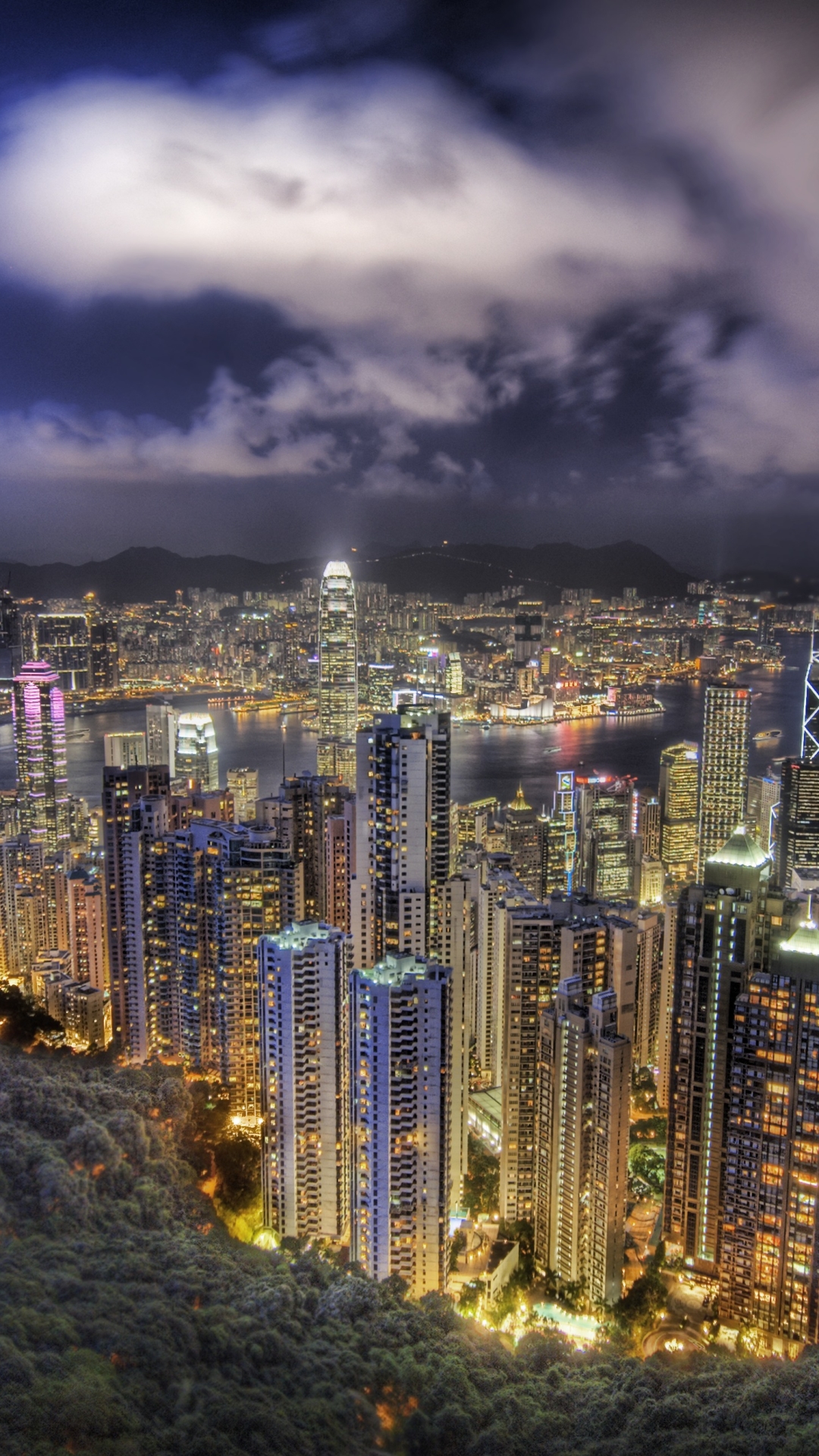 Скачать картинку Города, Городской Пейзаж, Hdr, Китай, Гонконг, Сделано Человеком, Кита́й в телефон бесплатно.