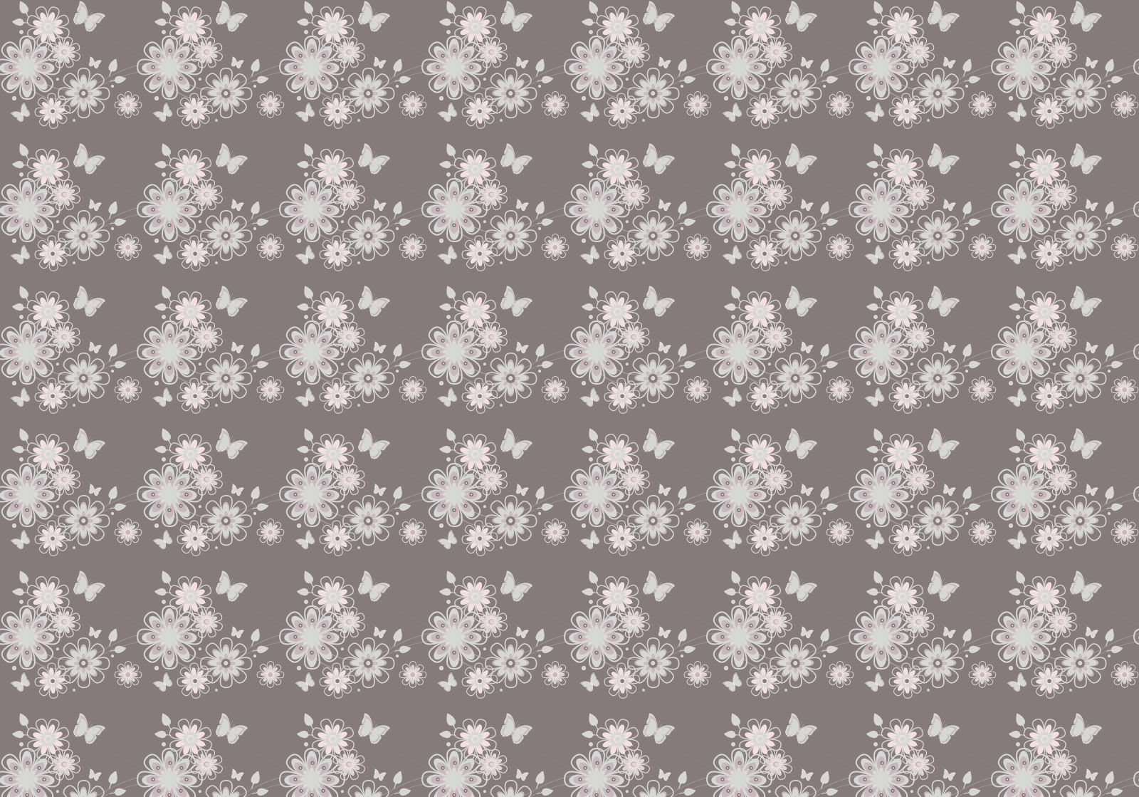 Free download wallpaper Butterfly, Flowers, Grey, Texture, Textures, Patterns on your PC desktop