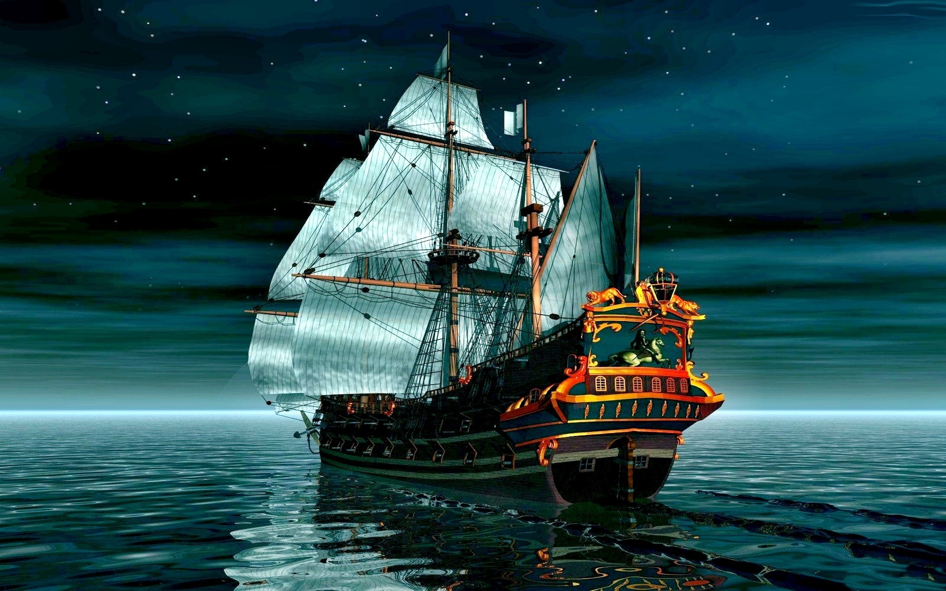 Пиратский корабль обои