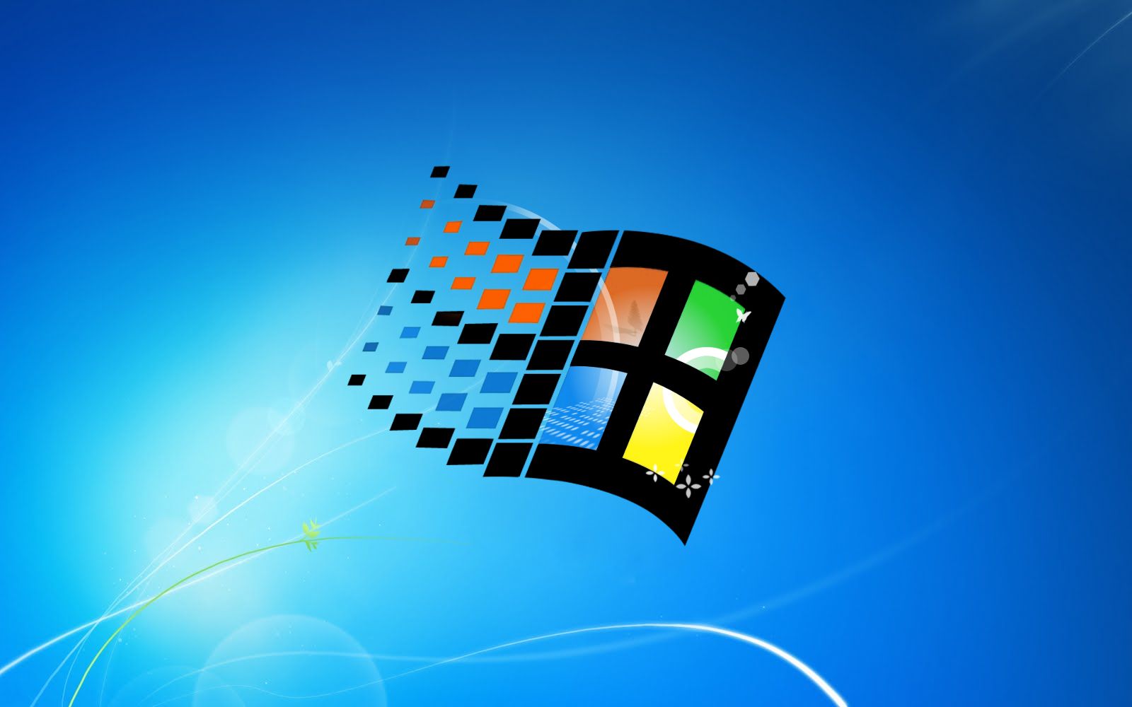 Teal (Windows 95 / 98 default wallpaper)