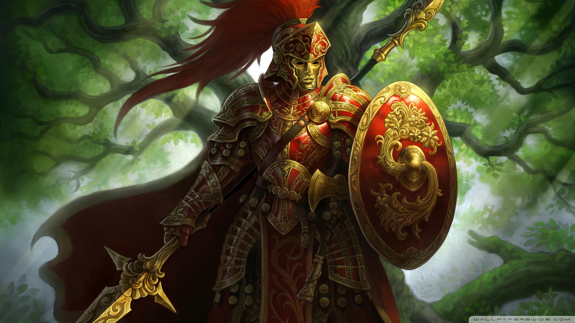 shield, fantasy, warrior, armor 1080p