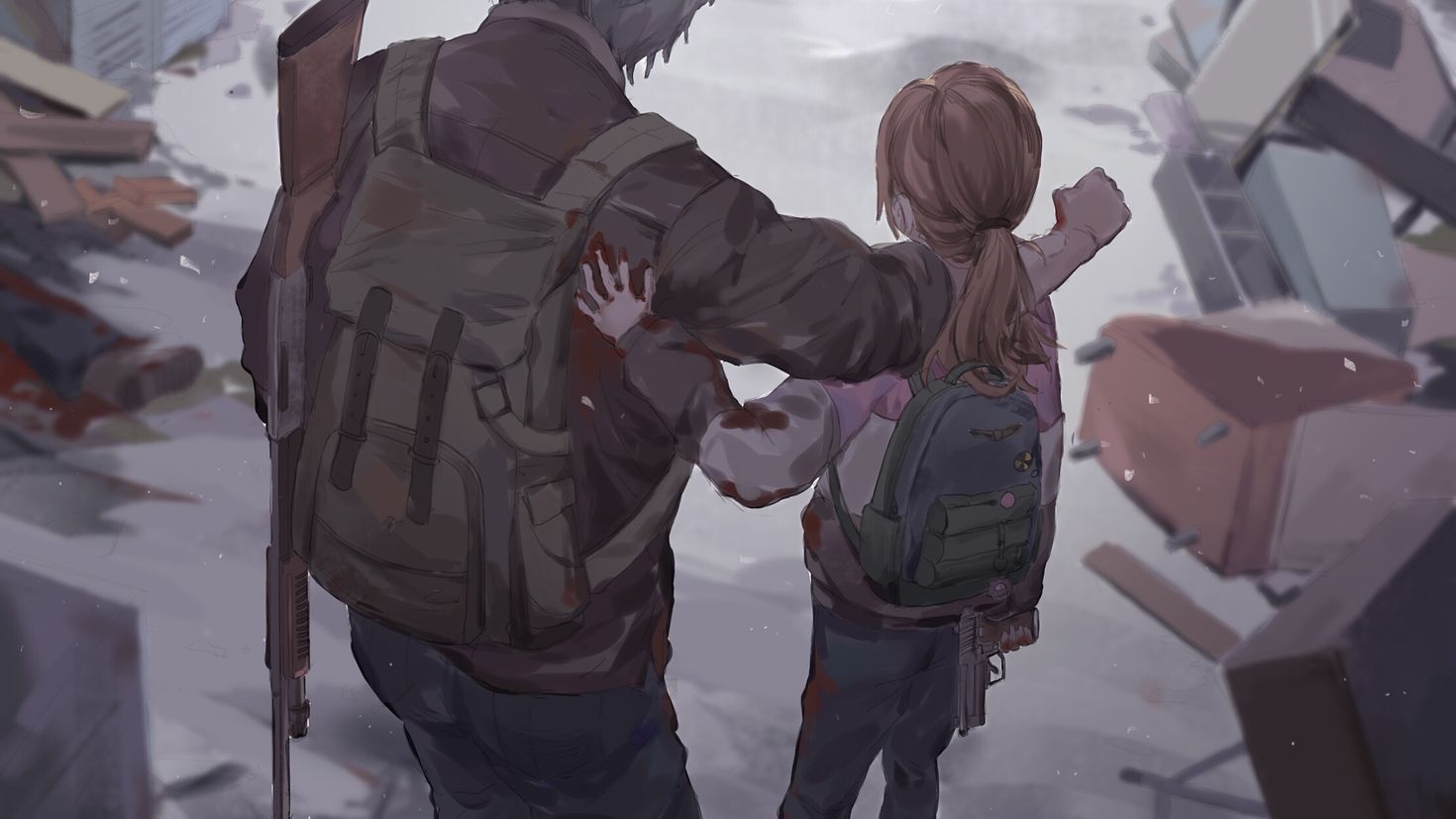 Only two of us. Джоэл the last of us.