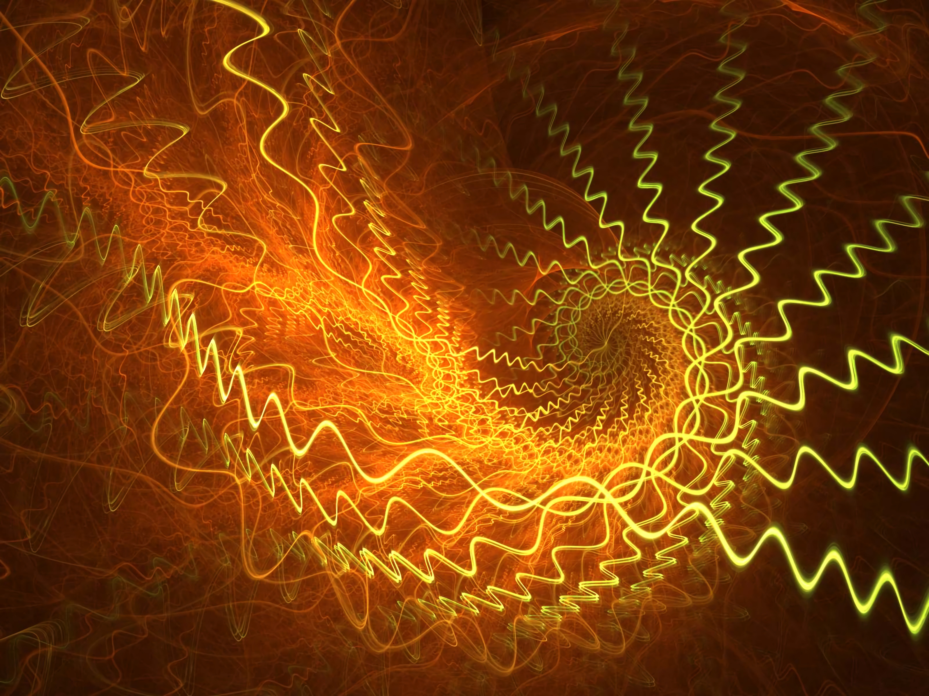Download mobile wallpaper Thread, Spiral, Intricate, Threads, Glow, Confused, Fractal, Abstract for free.