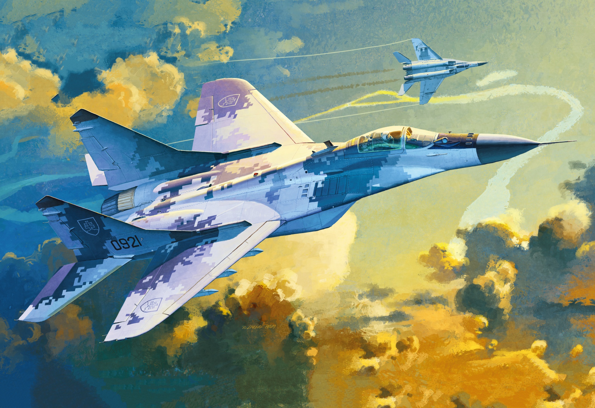 Детский рисунок военный самолет