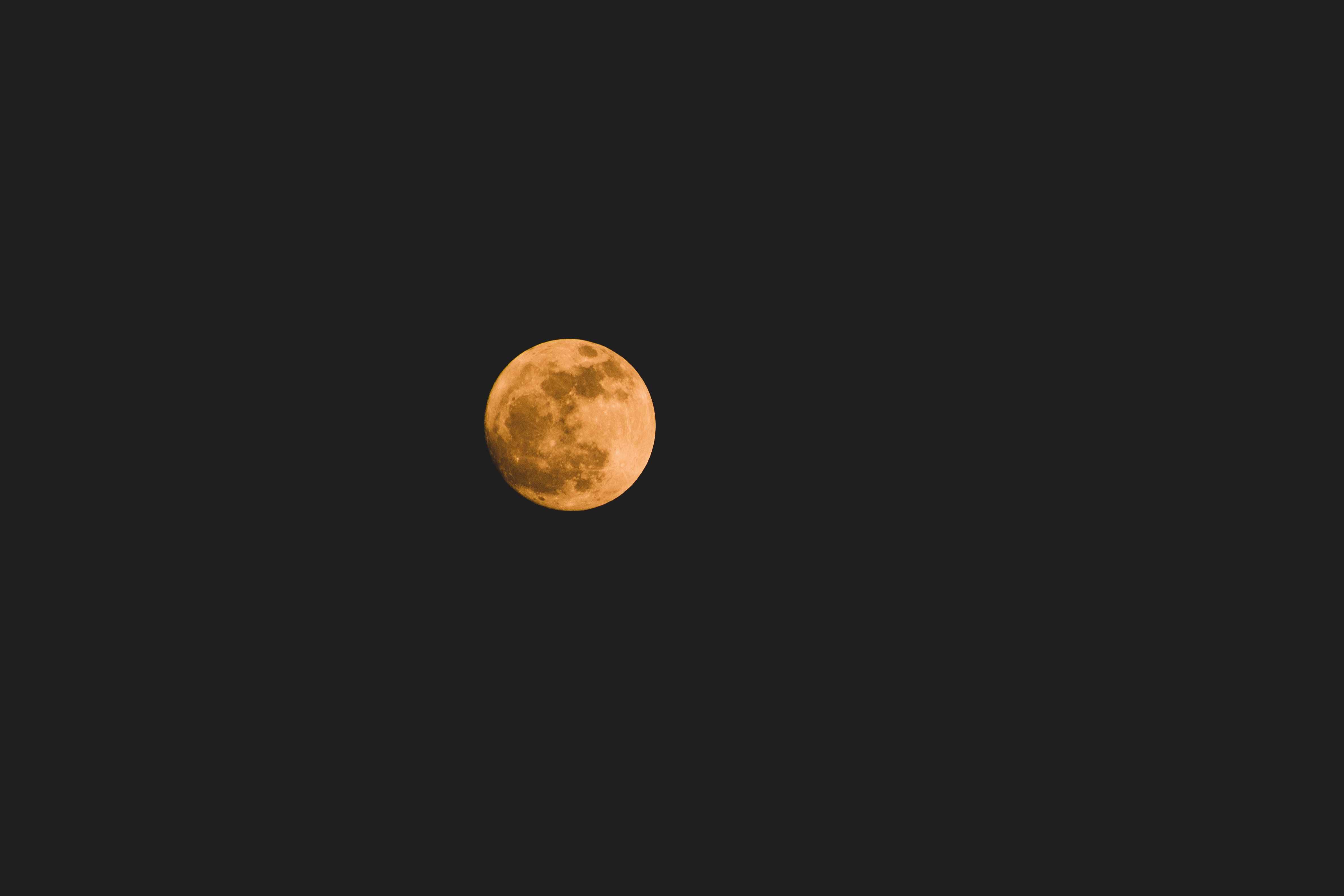 full moon, sky, universe, night, moon, yellow Image for desktop