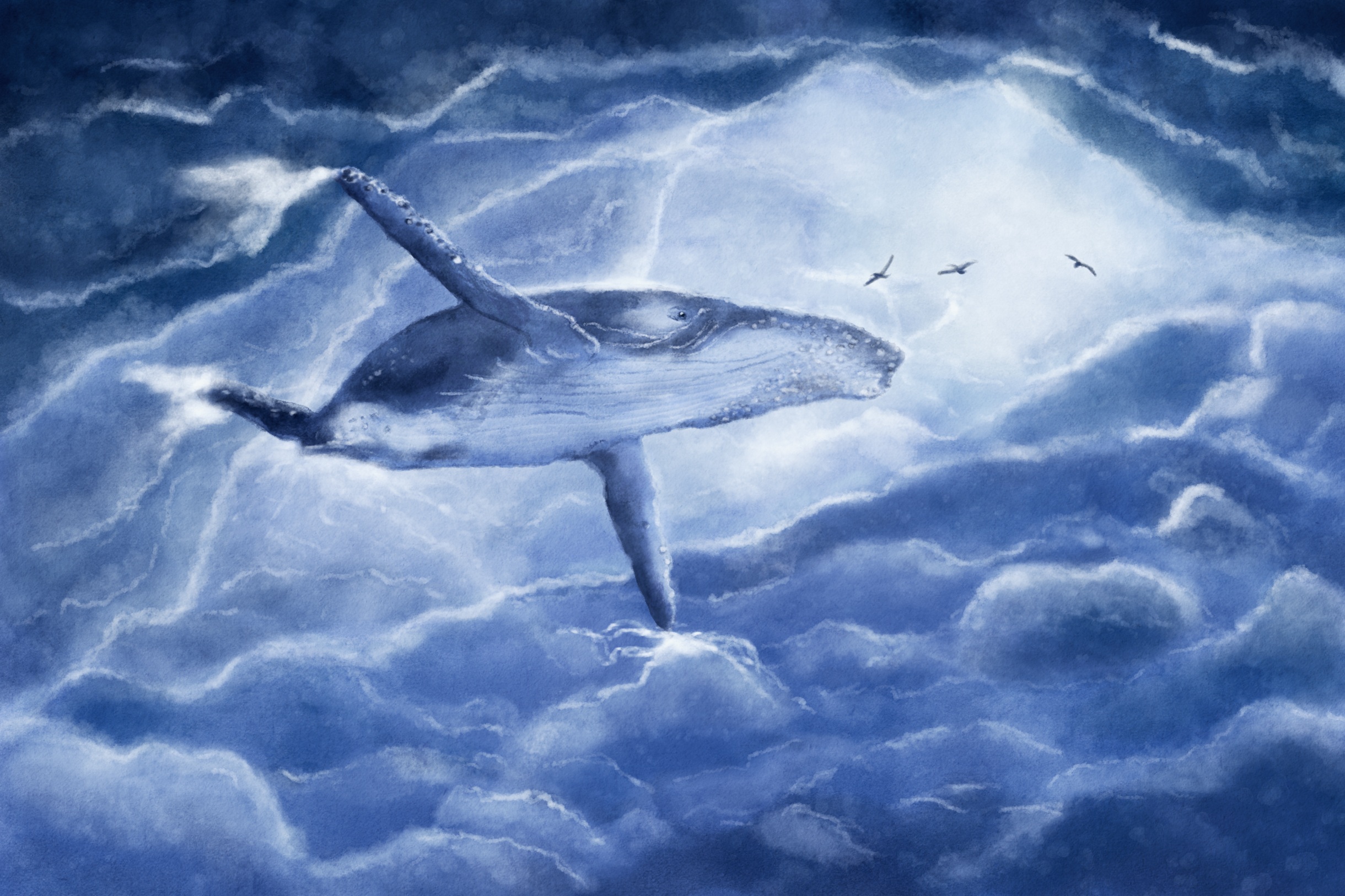 Синий кит на аву