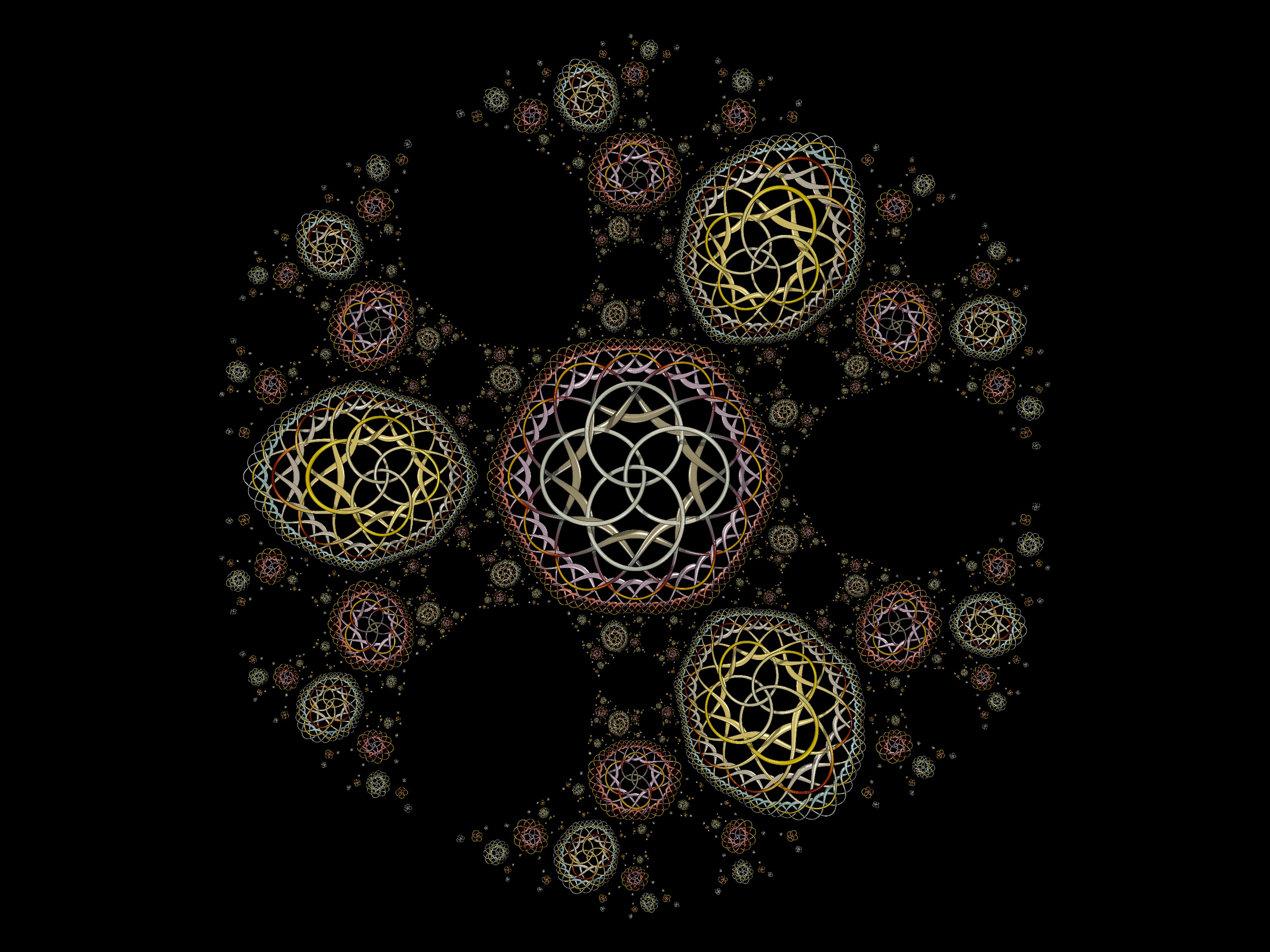 circles, abstract, patterns, fractal 1080p
