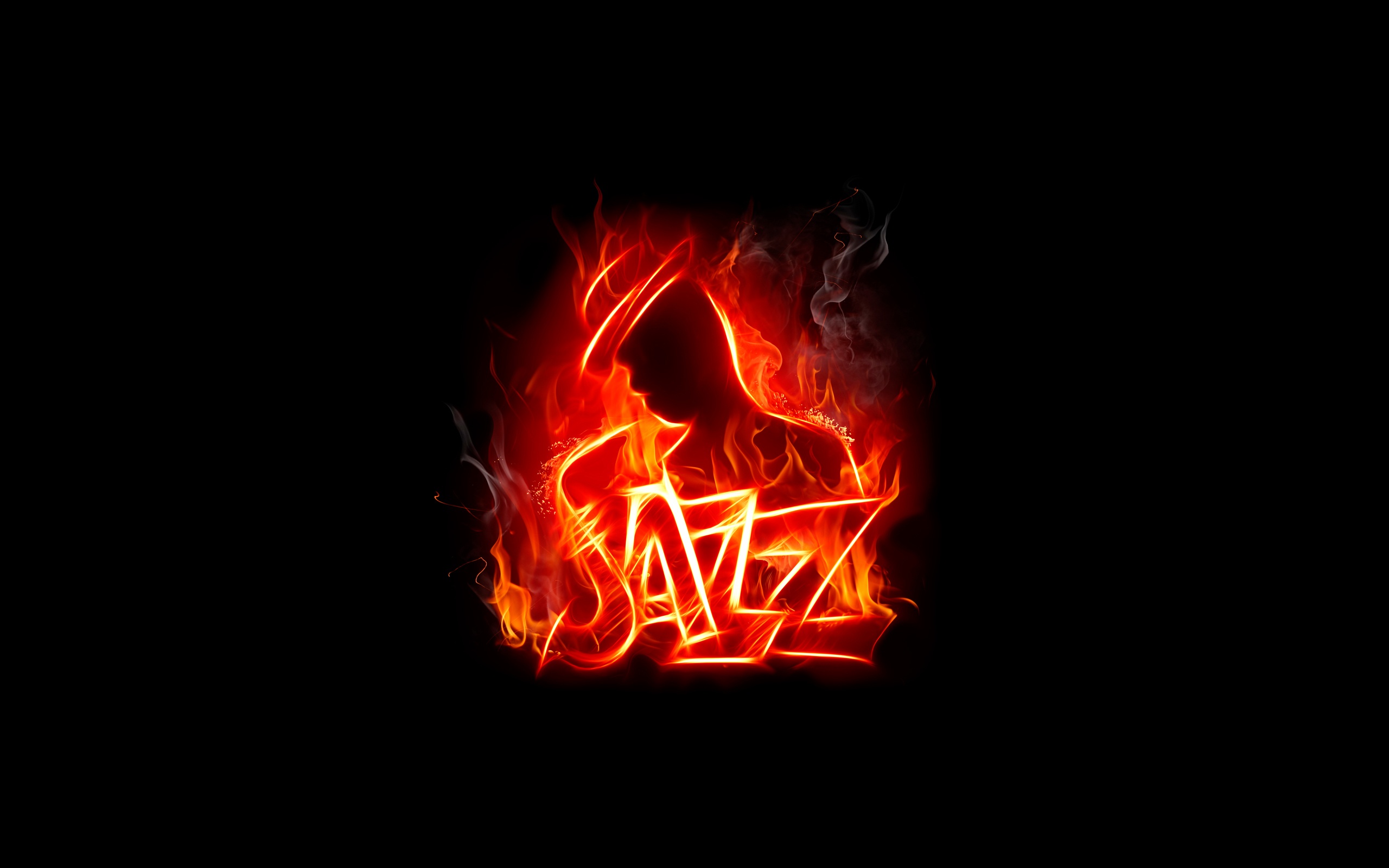 jazz, fire, music QHD