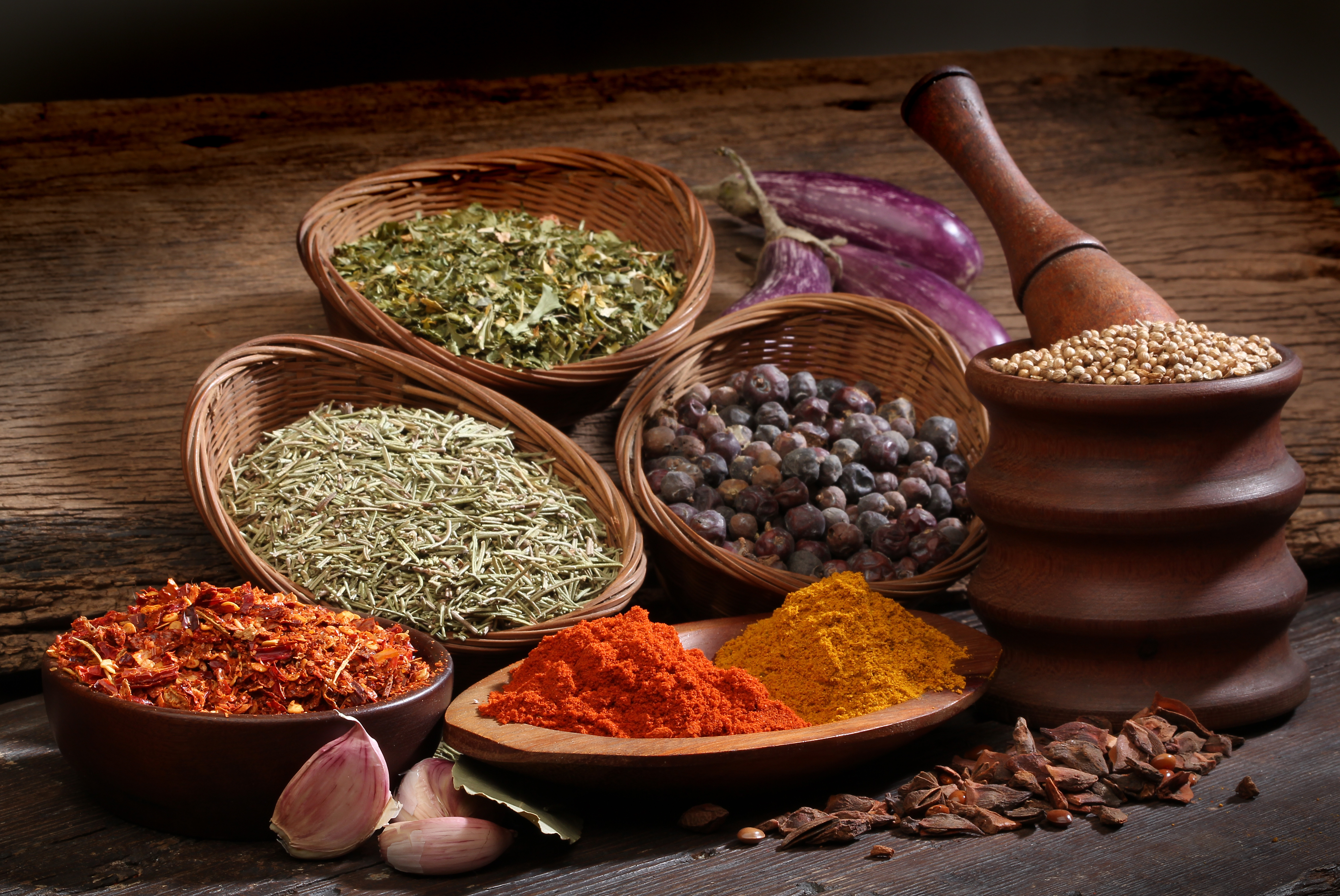 4k Herbs And Spices Wallpaper