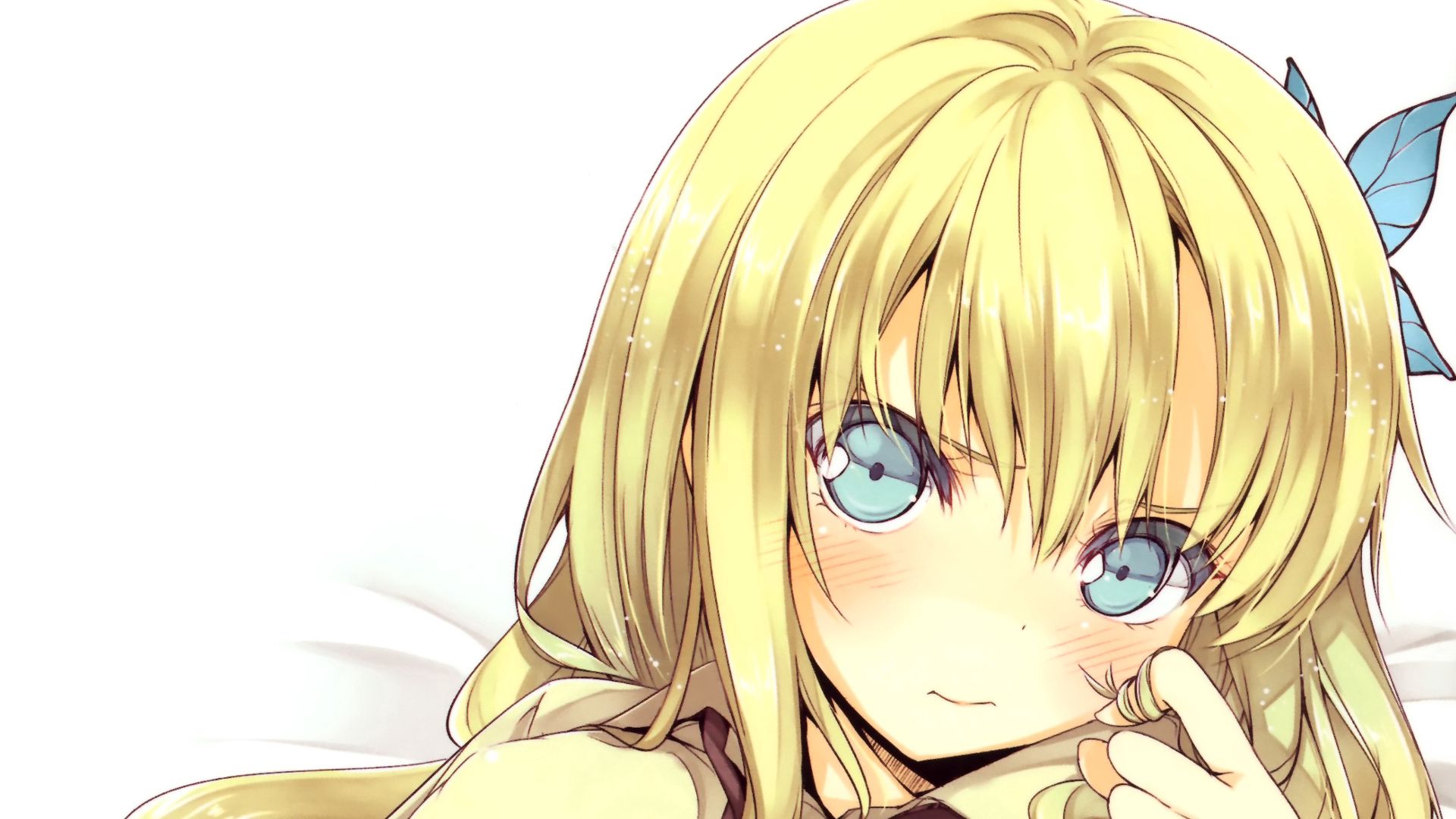 blonde, pretty, anime, sight, opinion, girl HD wallpaper