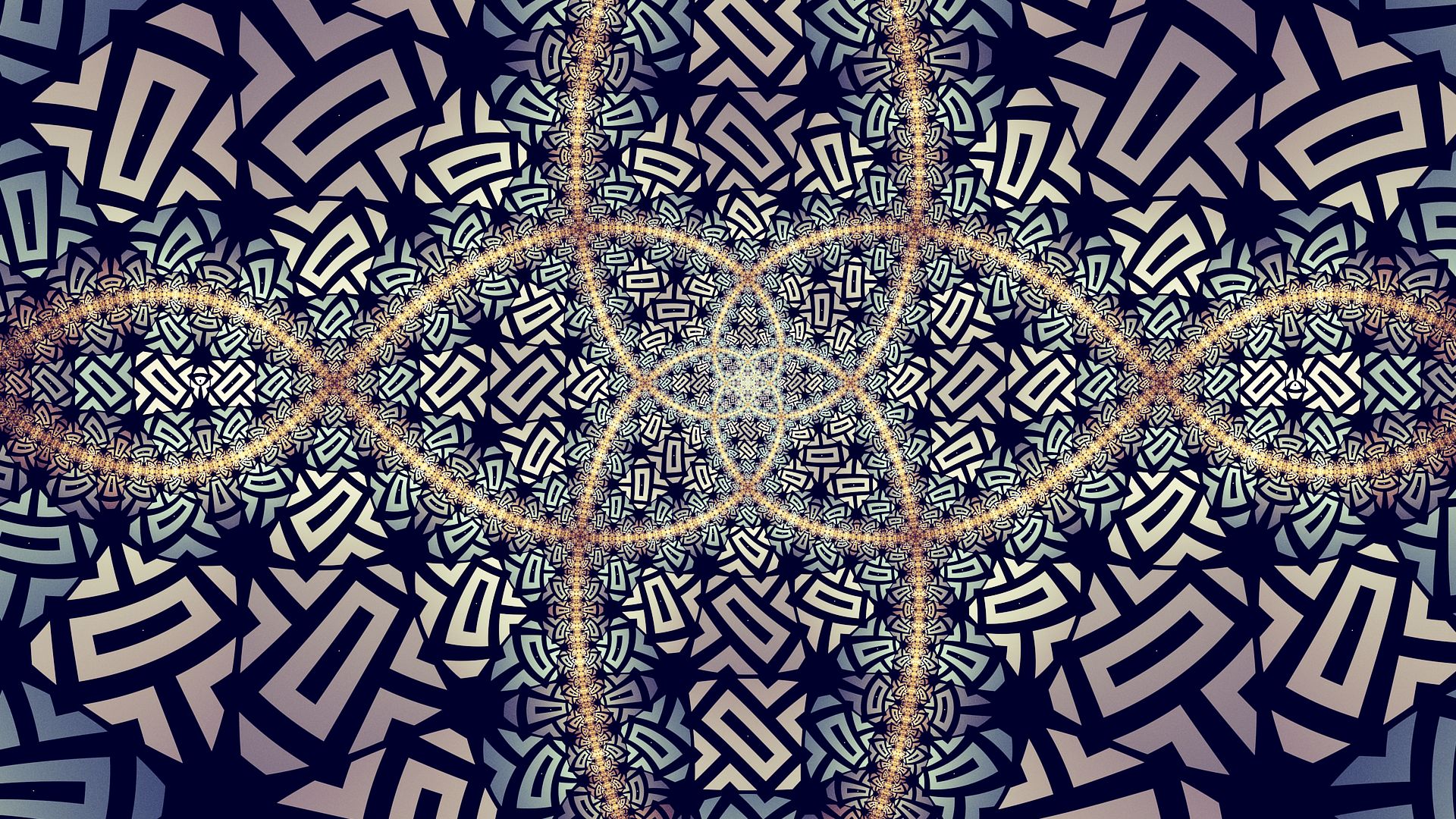 abstract, fractal, symmetry
