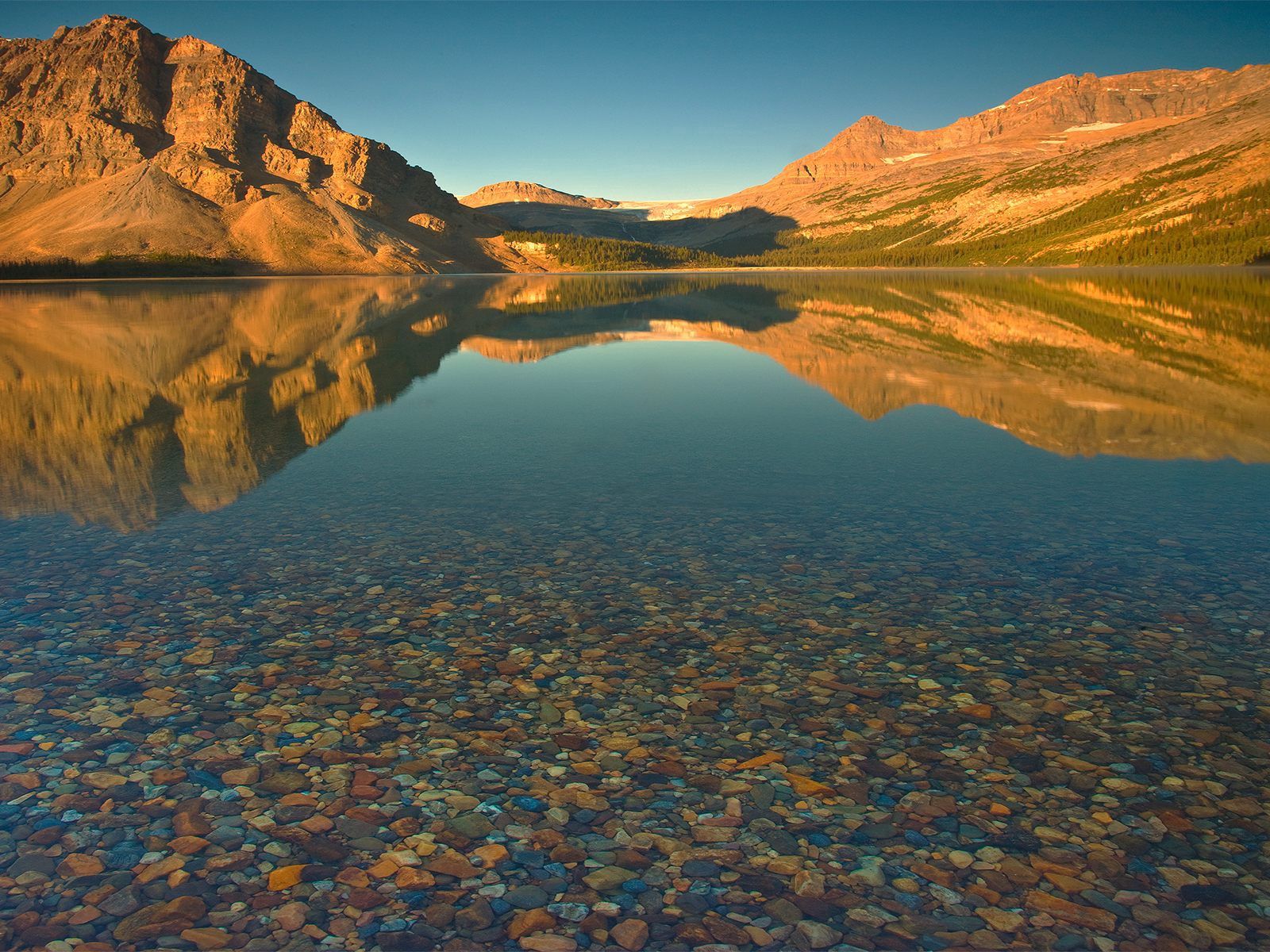 lake, nature, bottom, water, stones, mountains, transparent