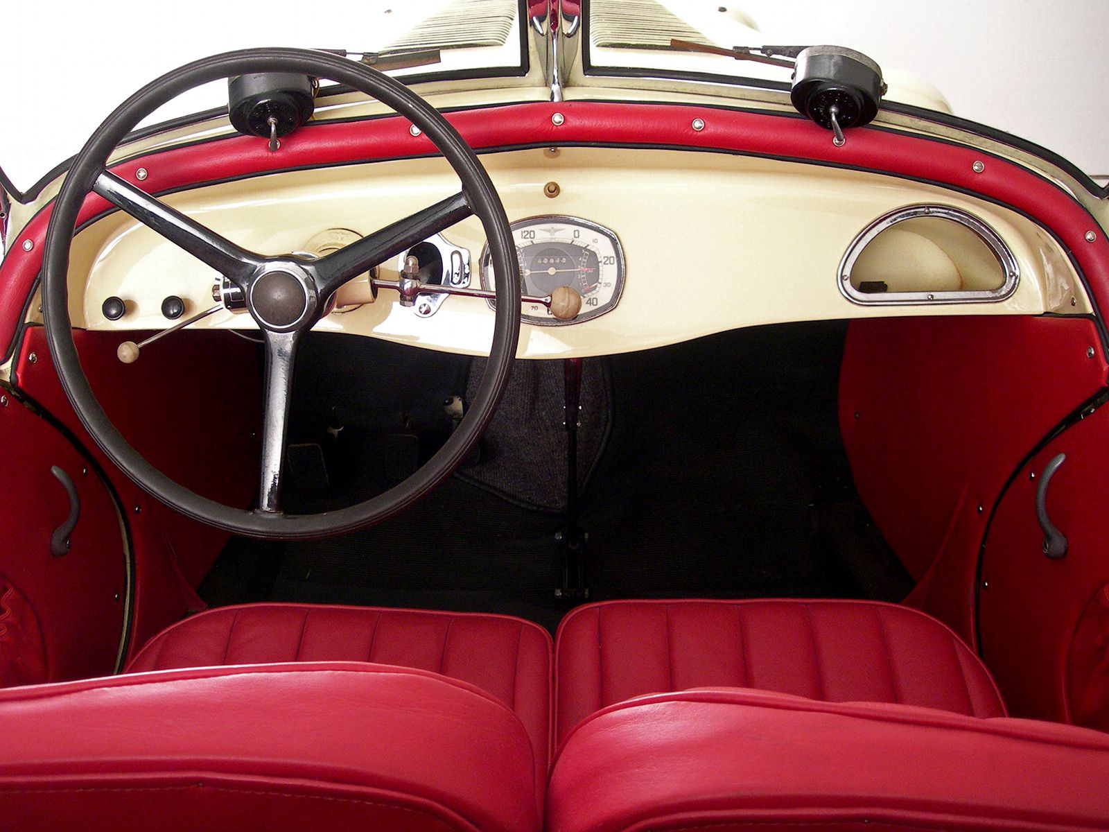 interior, cars, red, retro, steering wheel, rudder, salon, adler, 1935 HD wallpaper