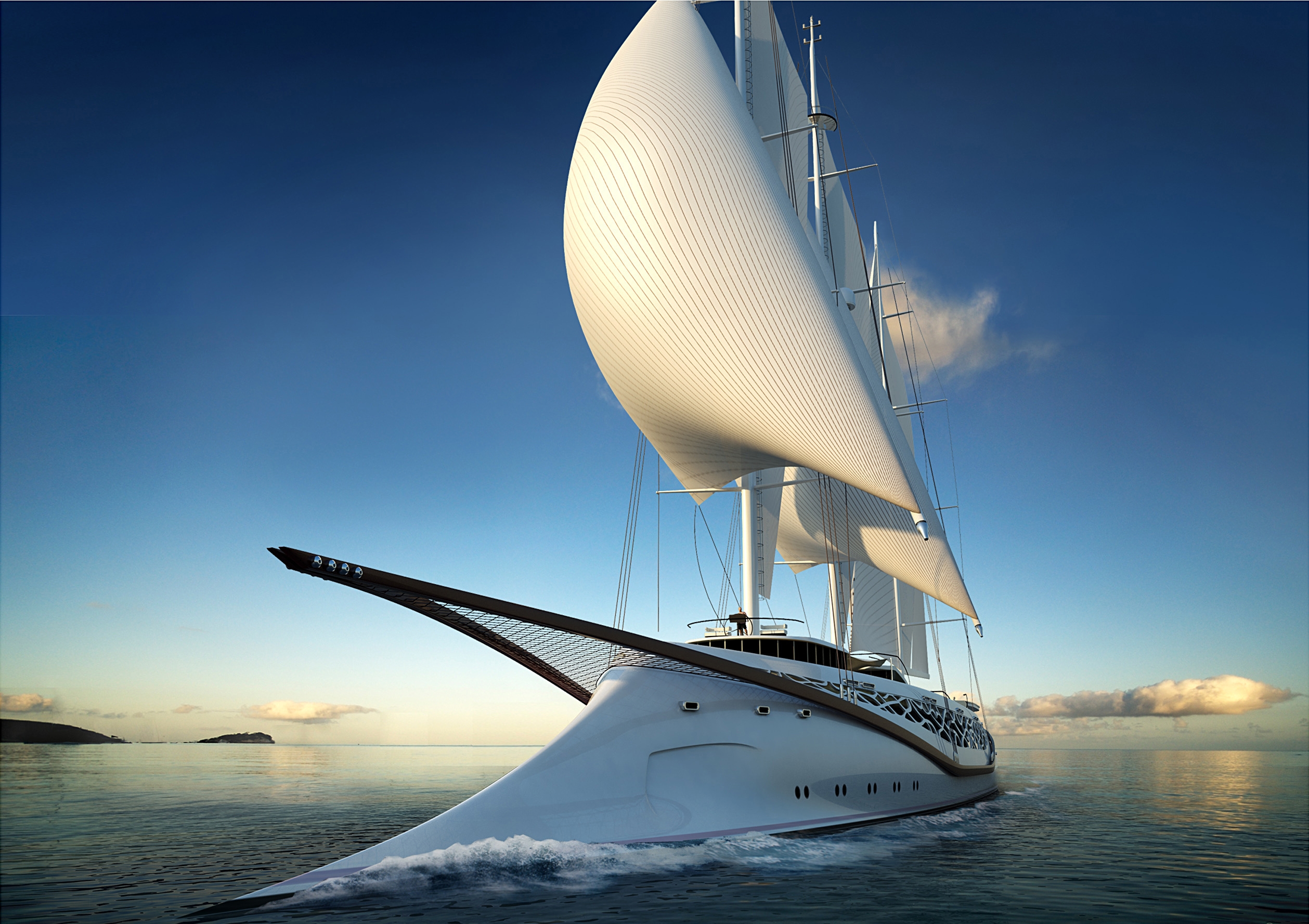 yacht, sails, rest, miscellanea, miscellaneous, ocean, journey, relaxation, sail Aesthetic wallpaper