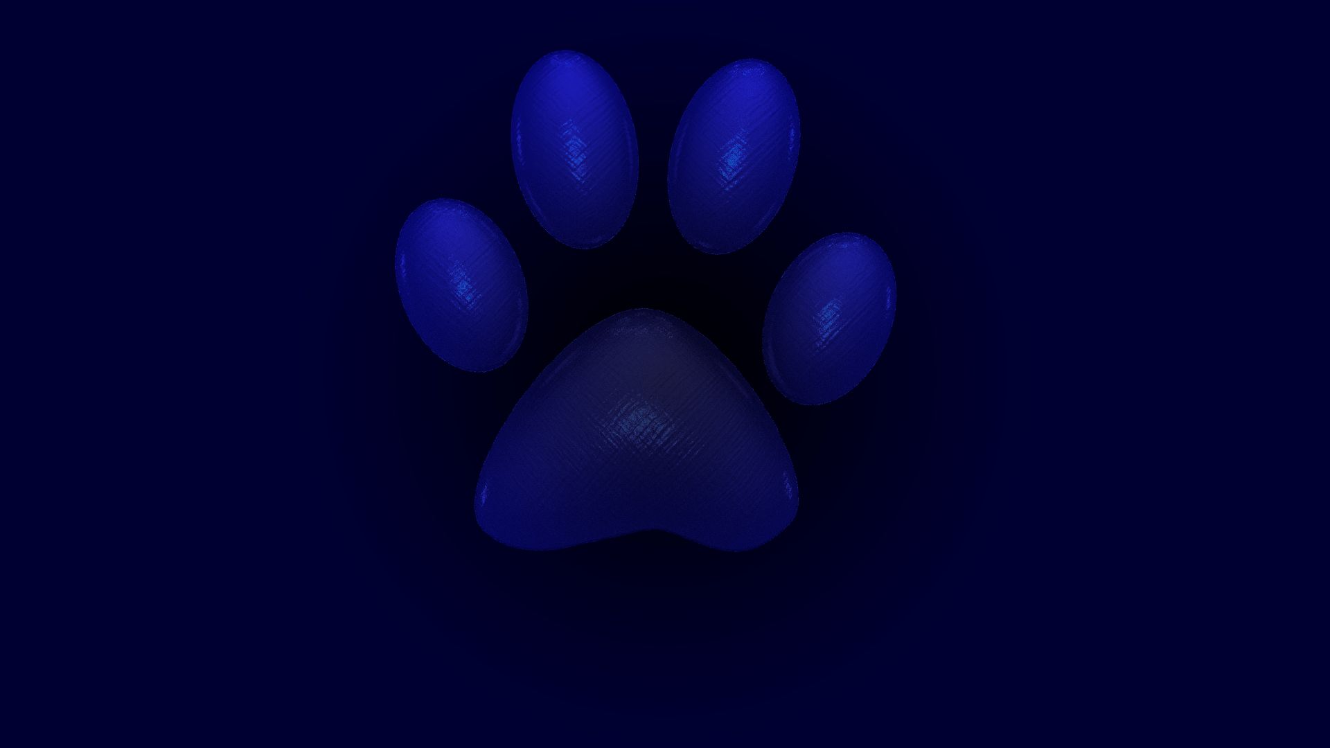 animal, artistic, blue, paw