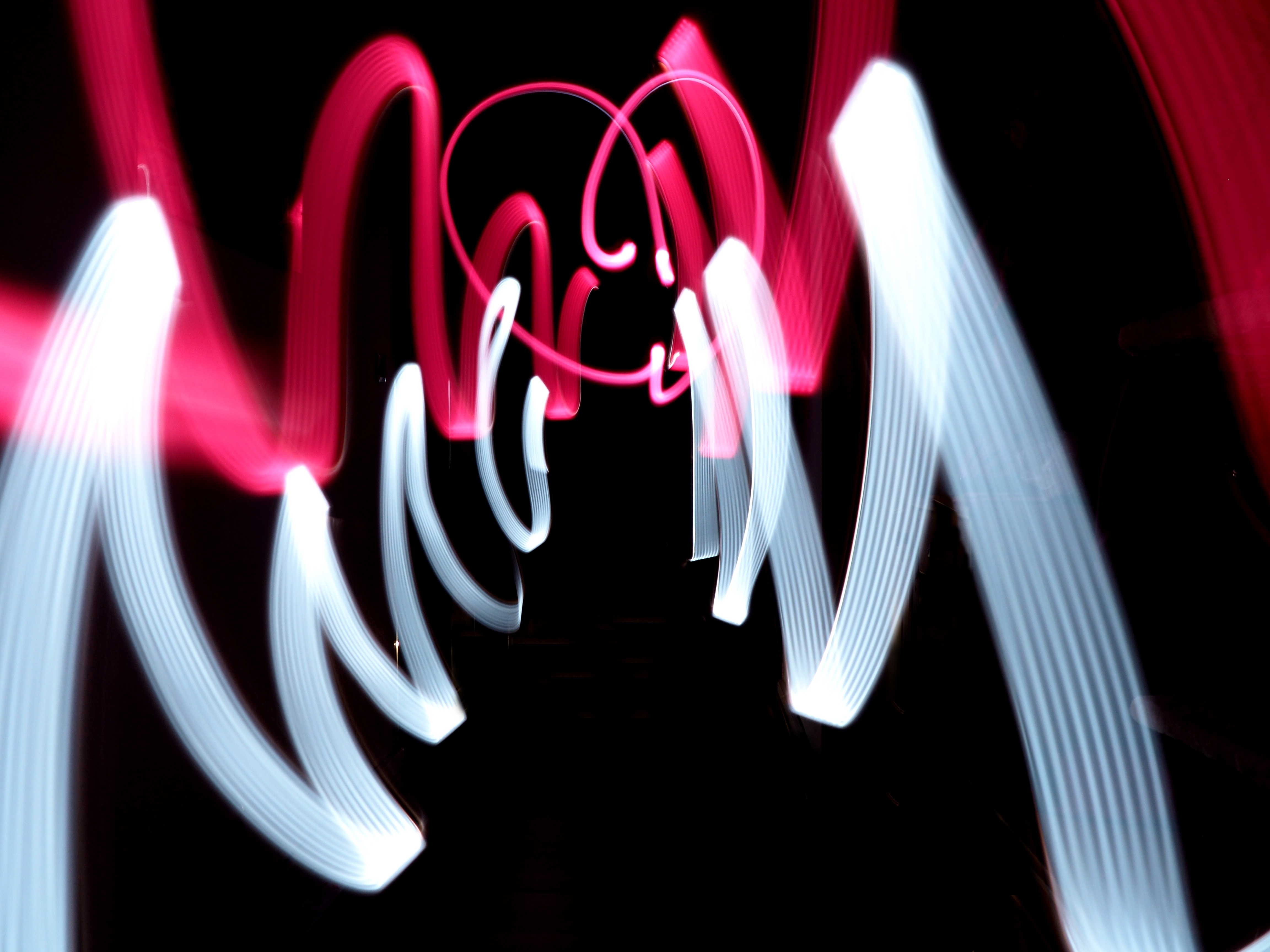 abstract, shine, light, lines, painting, light painting