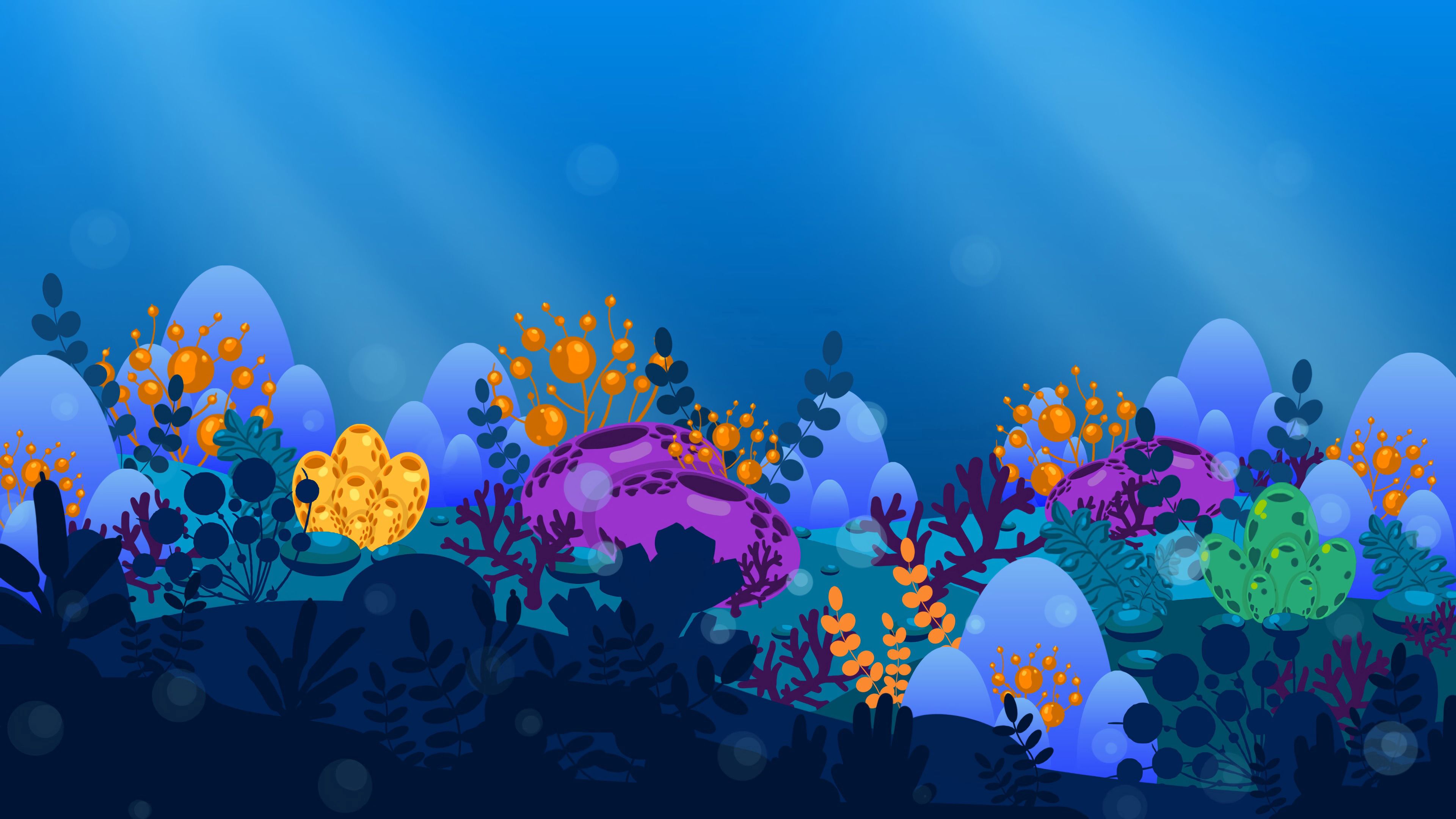 144407 descargar fondo de pantalla arte, mar, vector, algas marinas, algas: protectores de pantalla e imágenes gratis