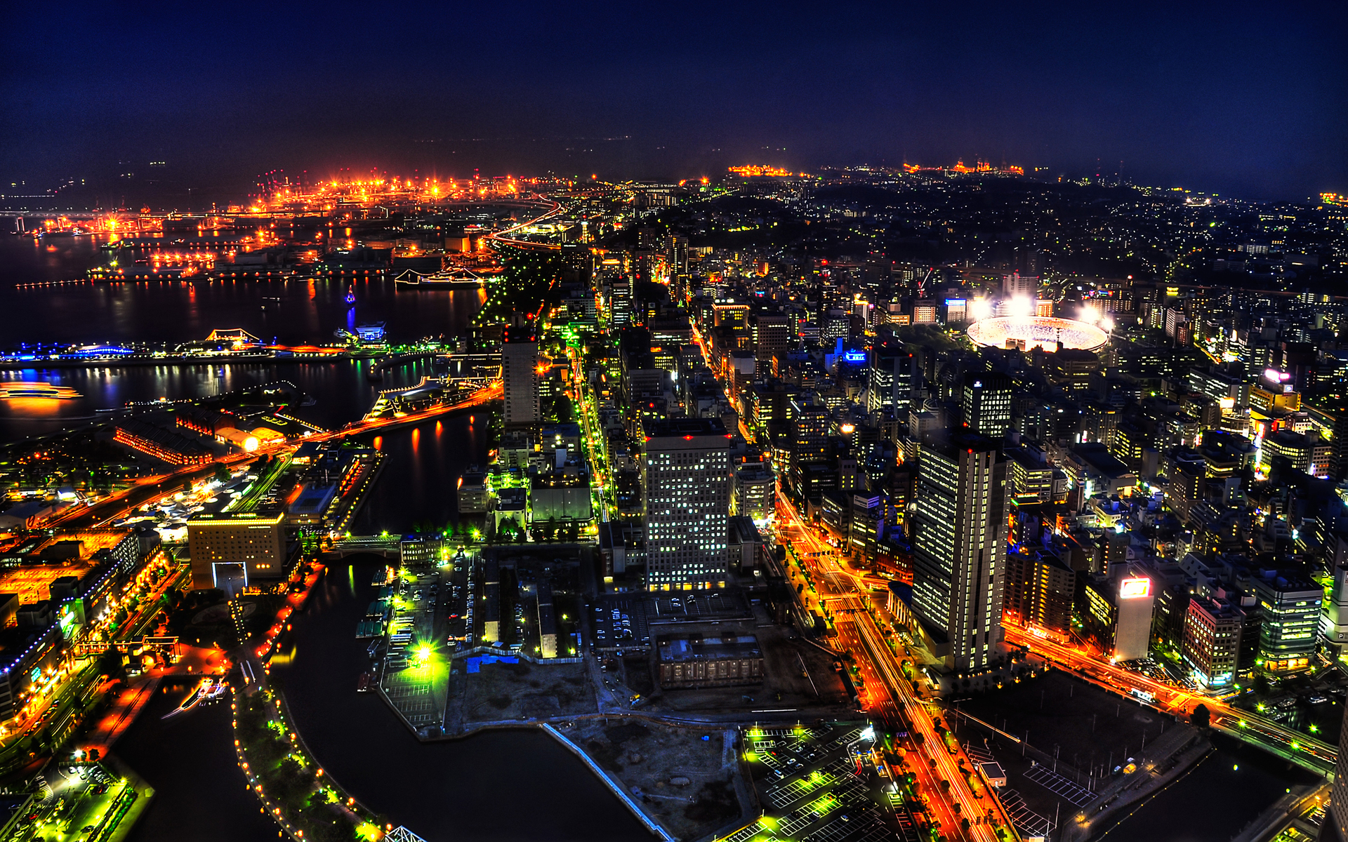japan, man made, yokohama, cityscape, light, night, shibuya, tokyo, cities Free Stock Photo
