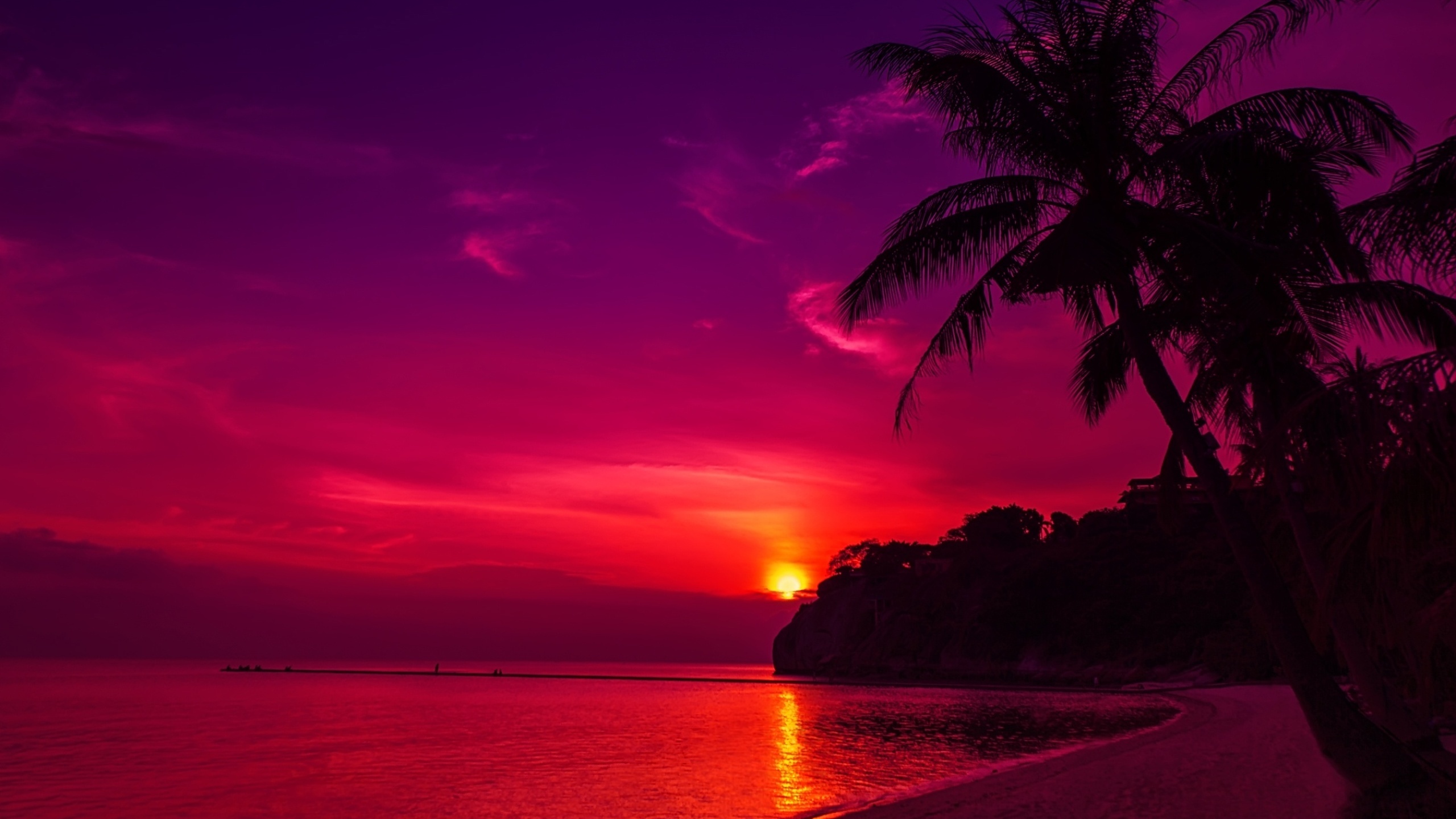 648409 Hintergrundbild herunterladen strand, erde/natur, sonnenuntergang, thailand - Bildschirmschoner und Bilder kostenlos