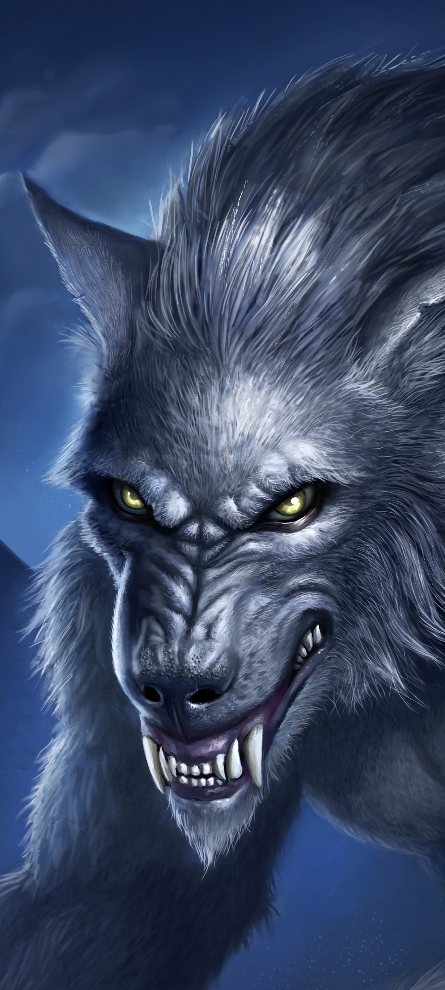 Wallpaper ID 298290  Dark Werewolf Phone Wallpaper Creature 1644x3840  free download