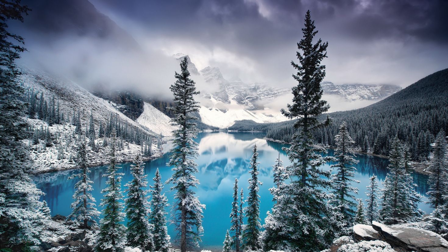 канада природа зима