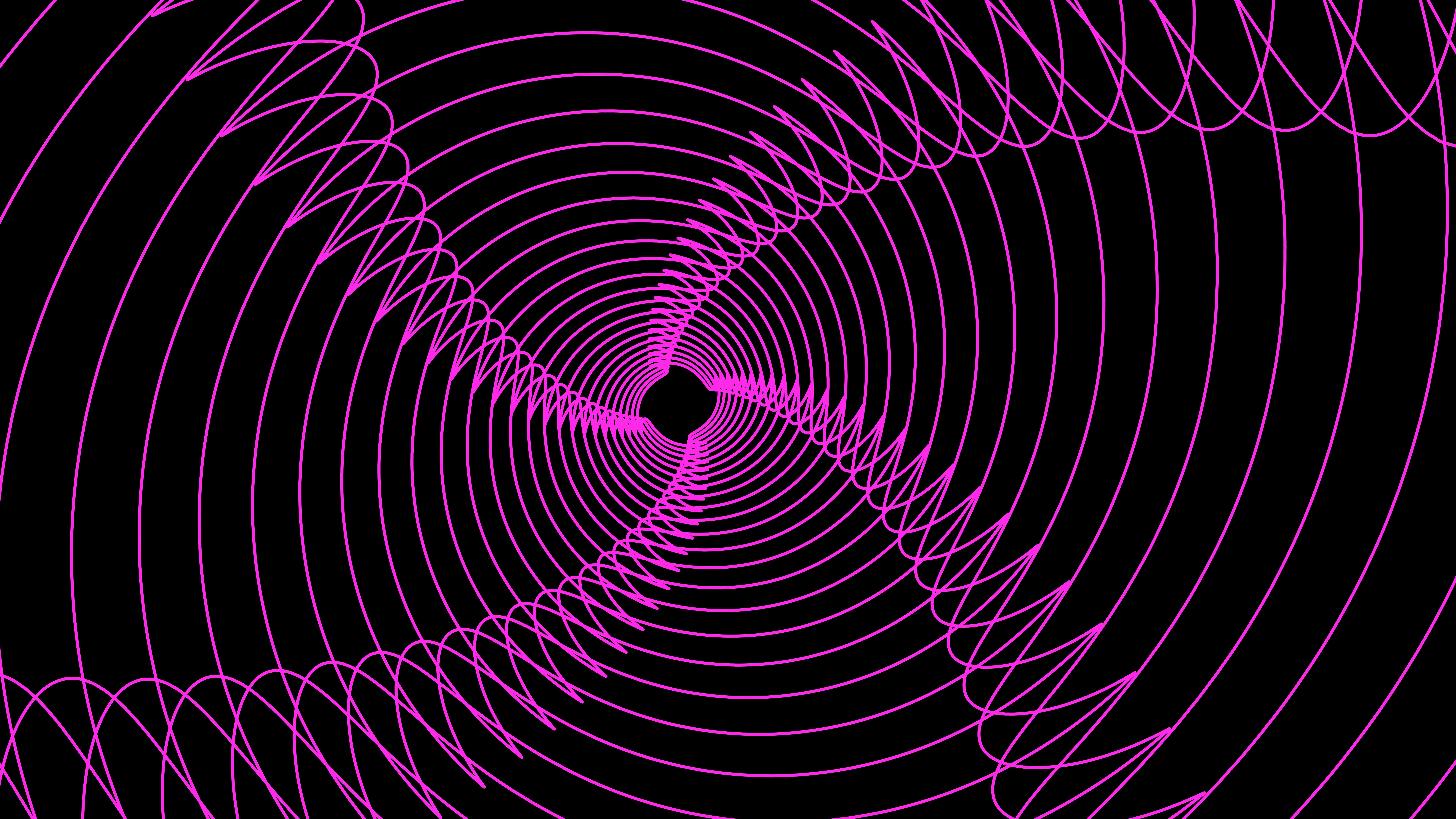 Download mobile wallpaper Abstract, Pink, Lines, Fractal, Spiral for free.