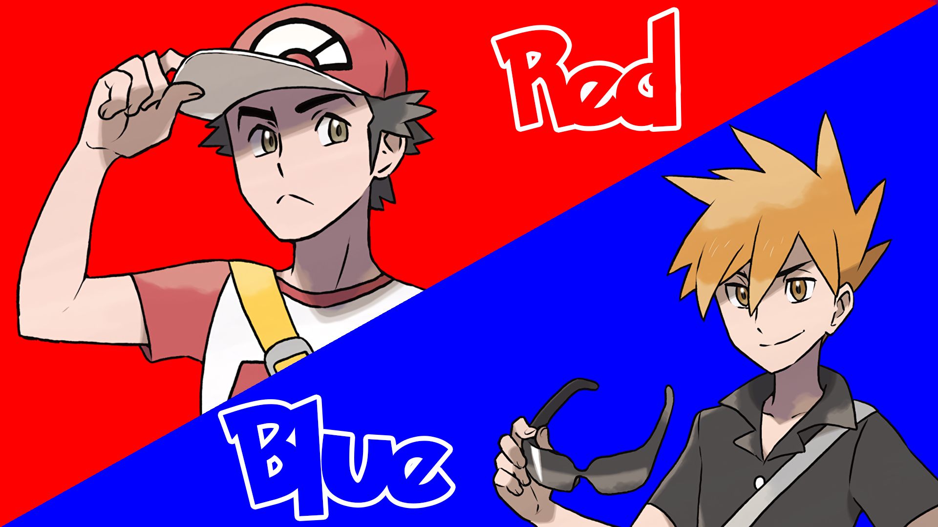 Pokémon HD, Pikachu, Red (Pokémon), Blue (Pokémon), HD Wallpaper