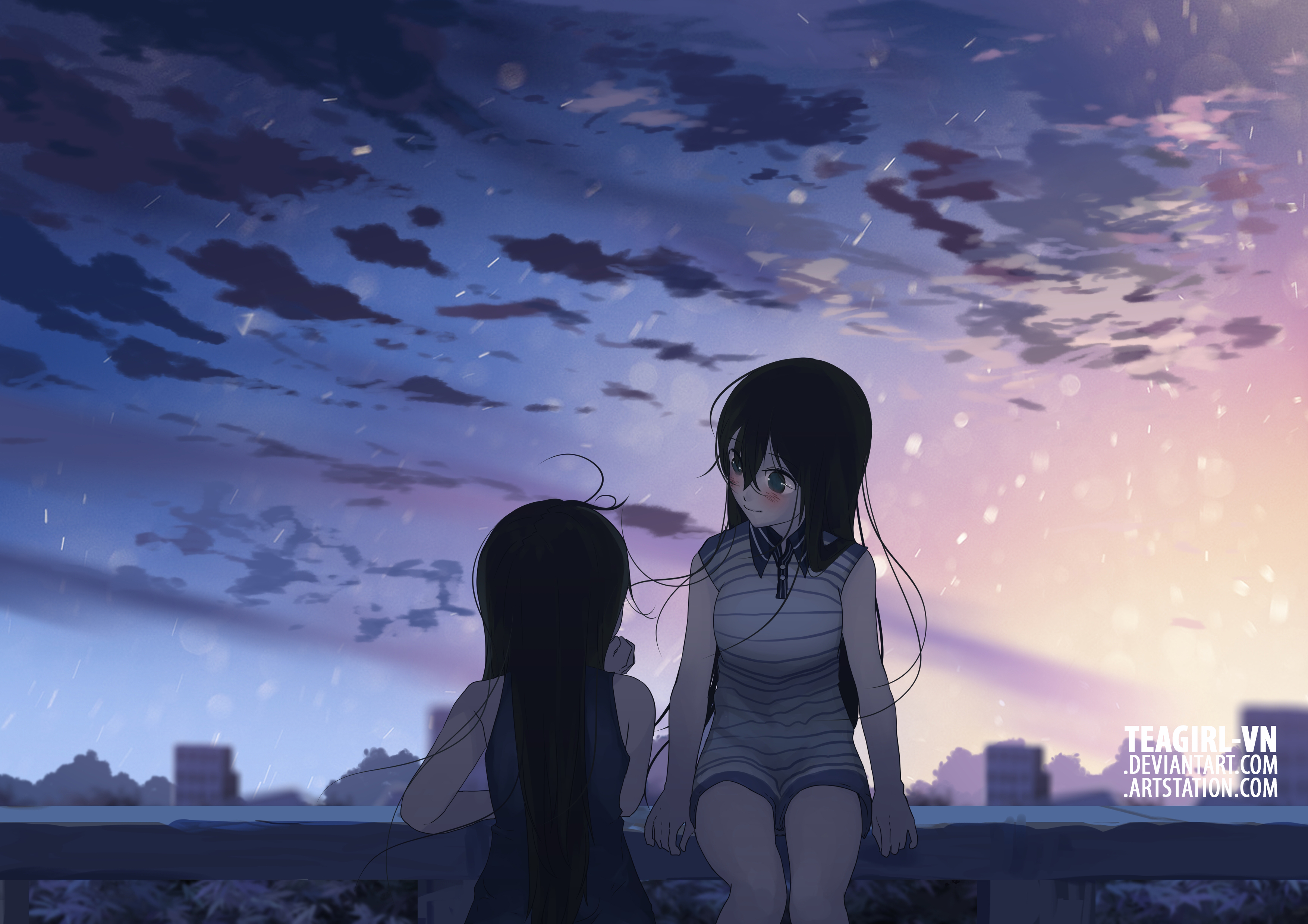 Rooftop (Anime Background) | Anime background, Episode backgrounds, Anime  backgrounds wallpapers