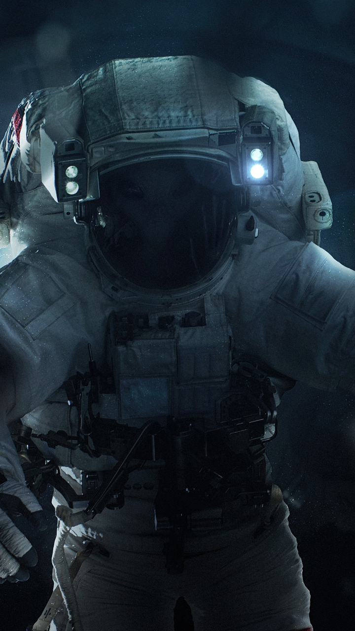 Download mobile wallpaper Alien, Dark, Sci Fi, Astronaut for free.