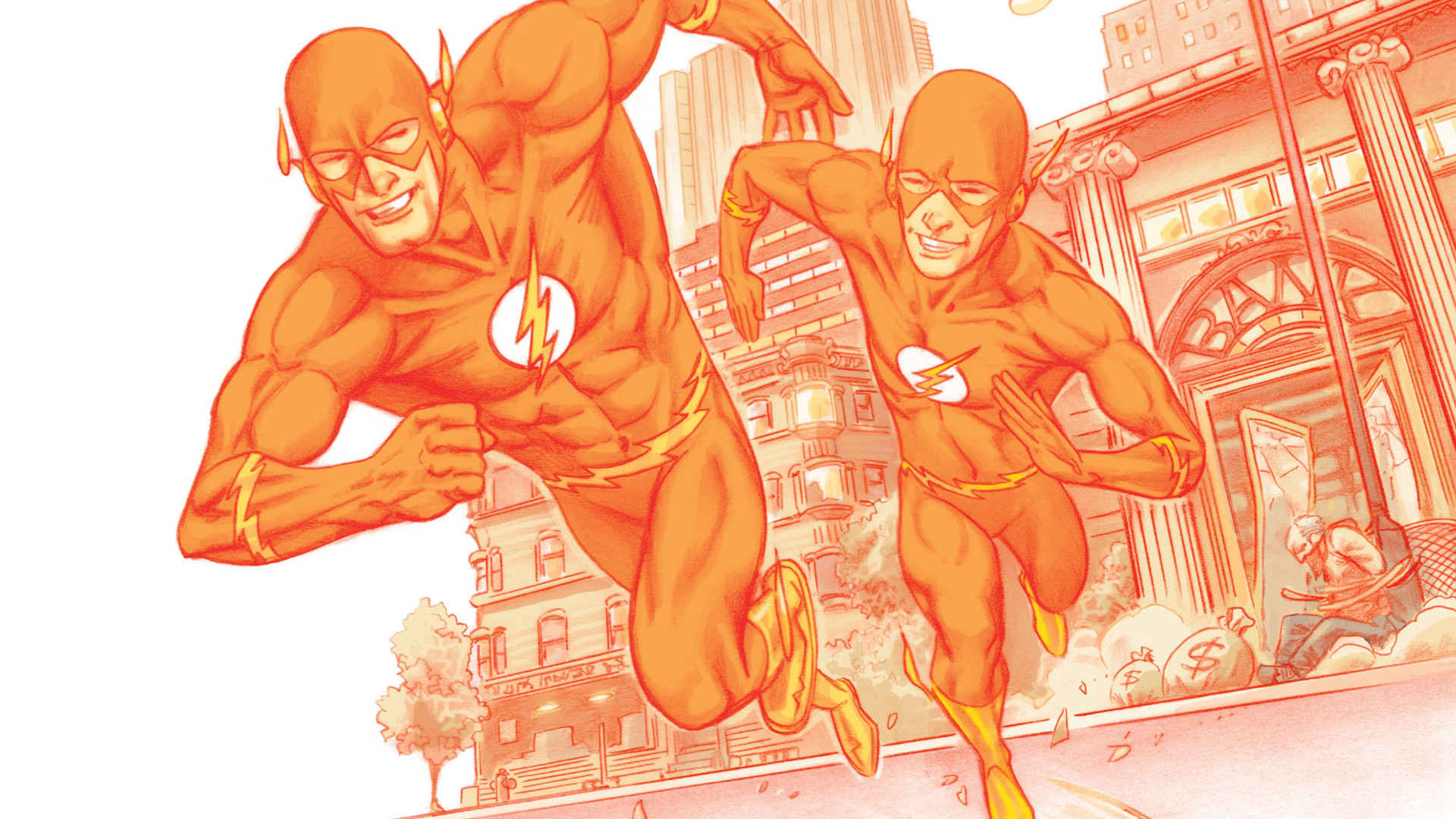 Download mobile wallpaper Wally West, Barry Allen, Flash, Comics, Dc Comics for free.