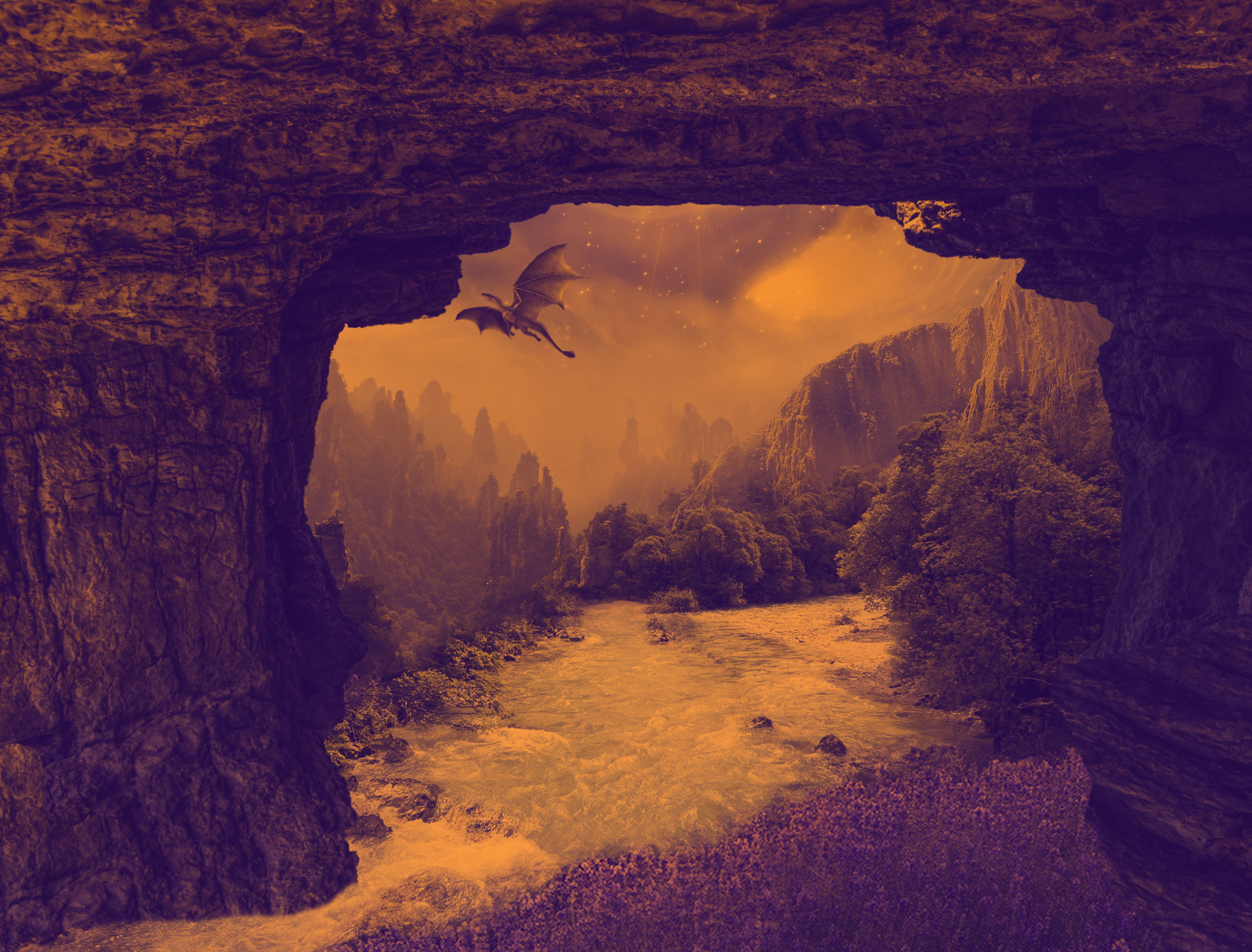 Природа горы пещеры