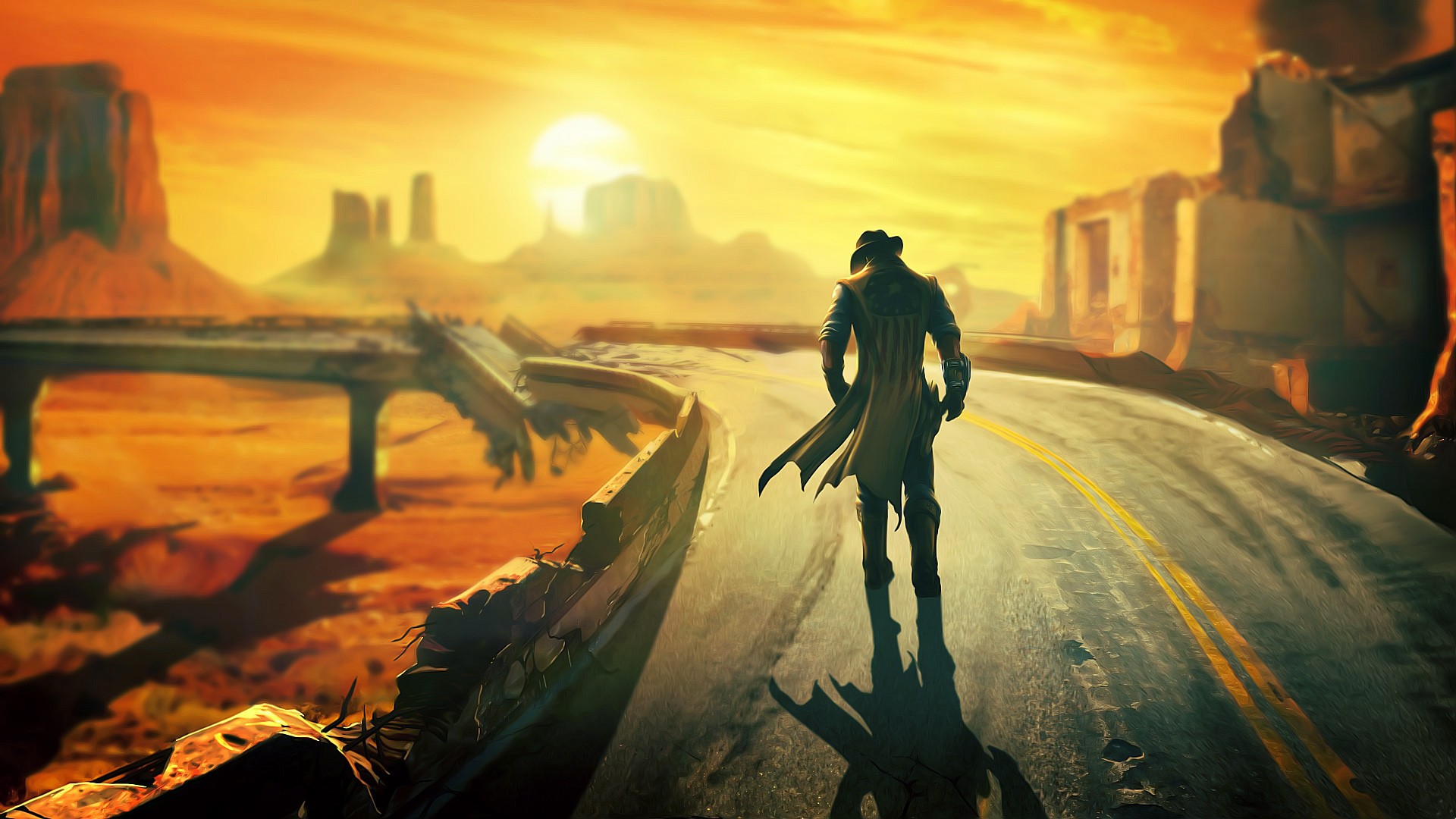 Fallout New Vegas Lonesome Road курьер