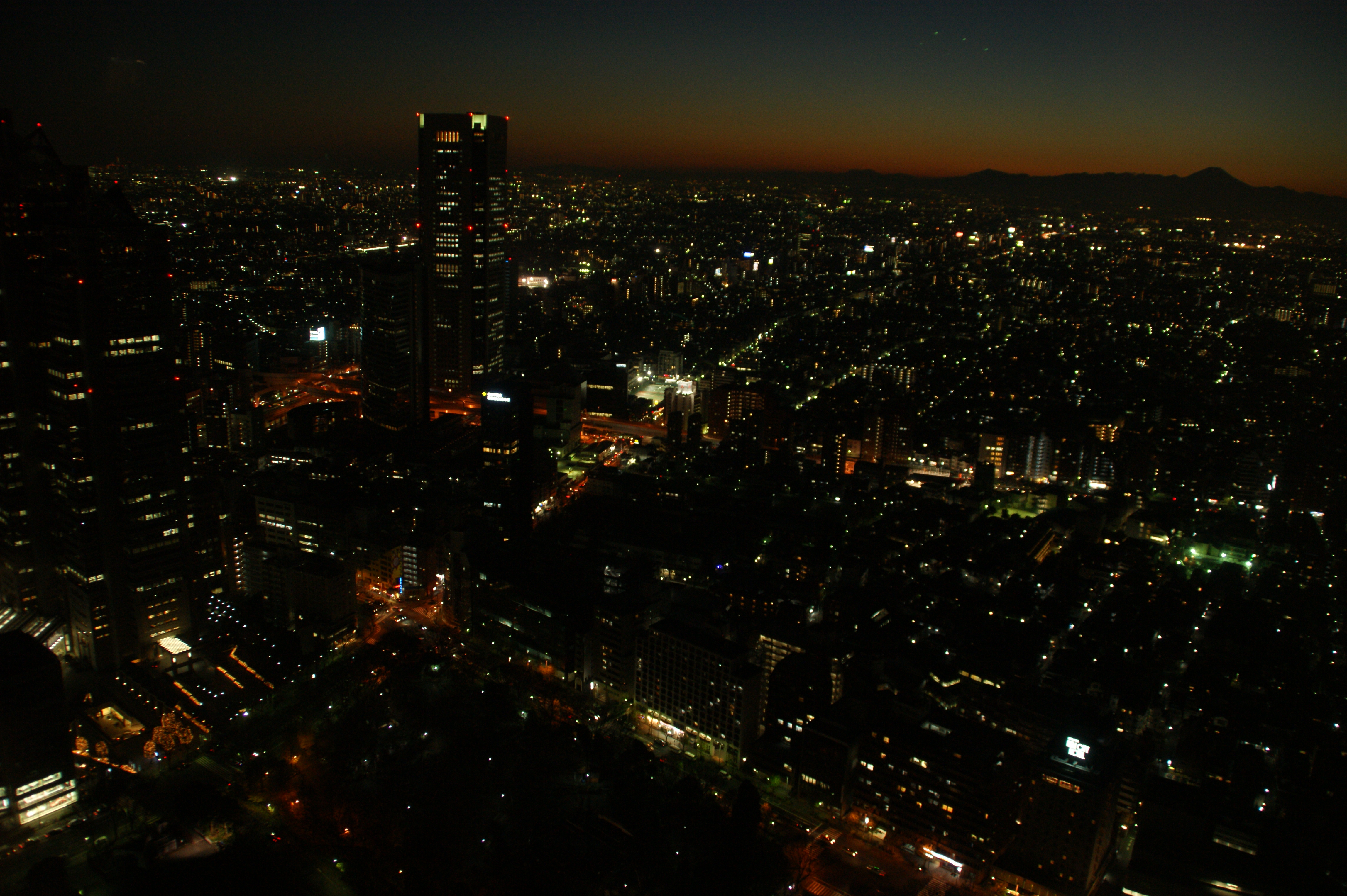 megapolis, cities, city, lights, evening, megalopolis, japan, tokyo, shinjuku