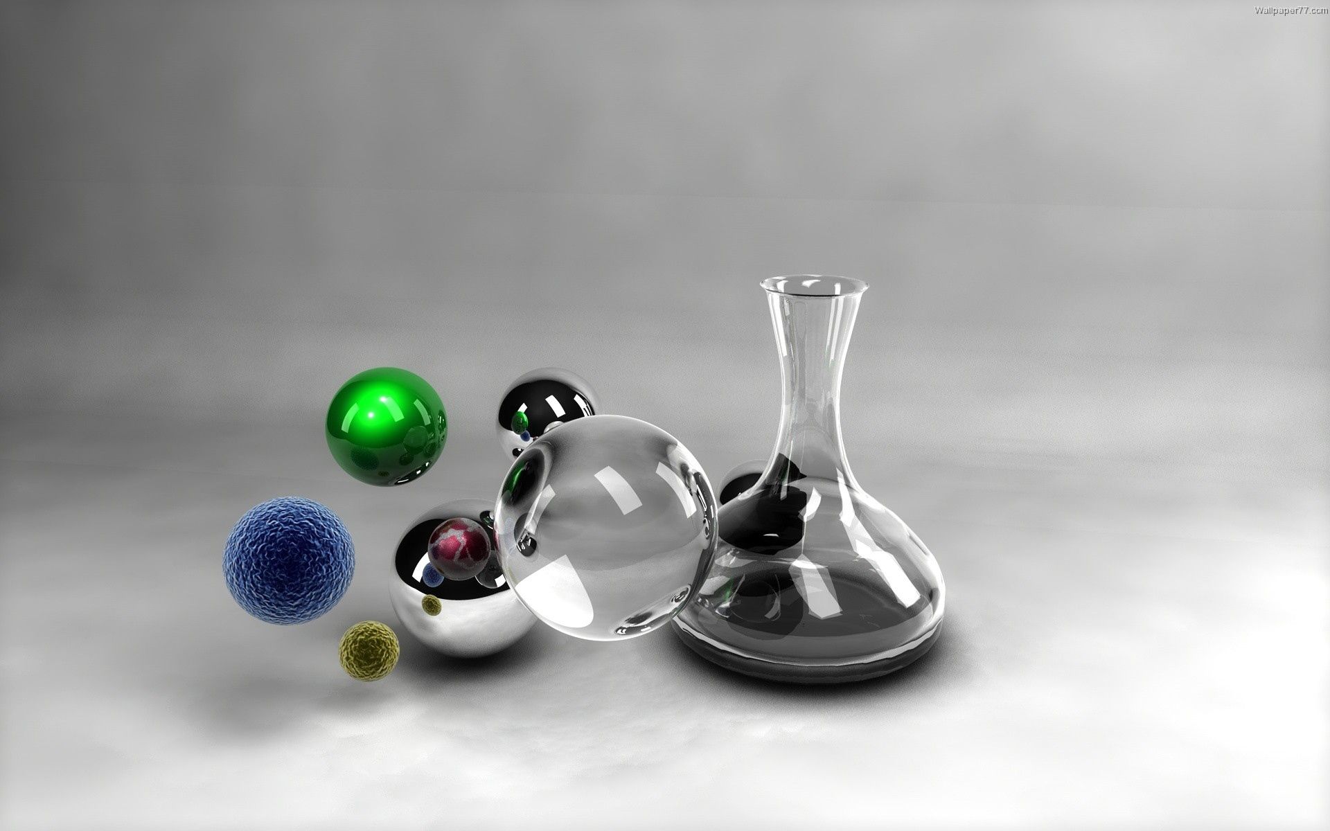balls, 3d, system, study, vessel, exploration, test tube