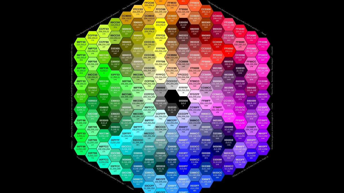 Цвет на компьютер. Honeycomb Color code. Алмаз RGB.