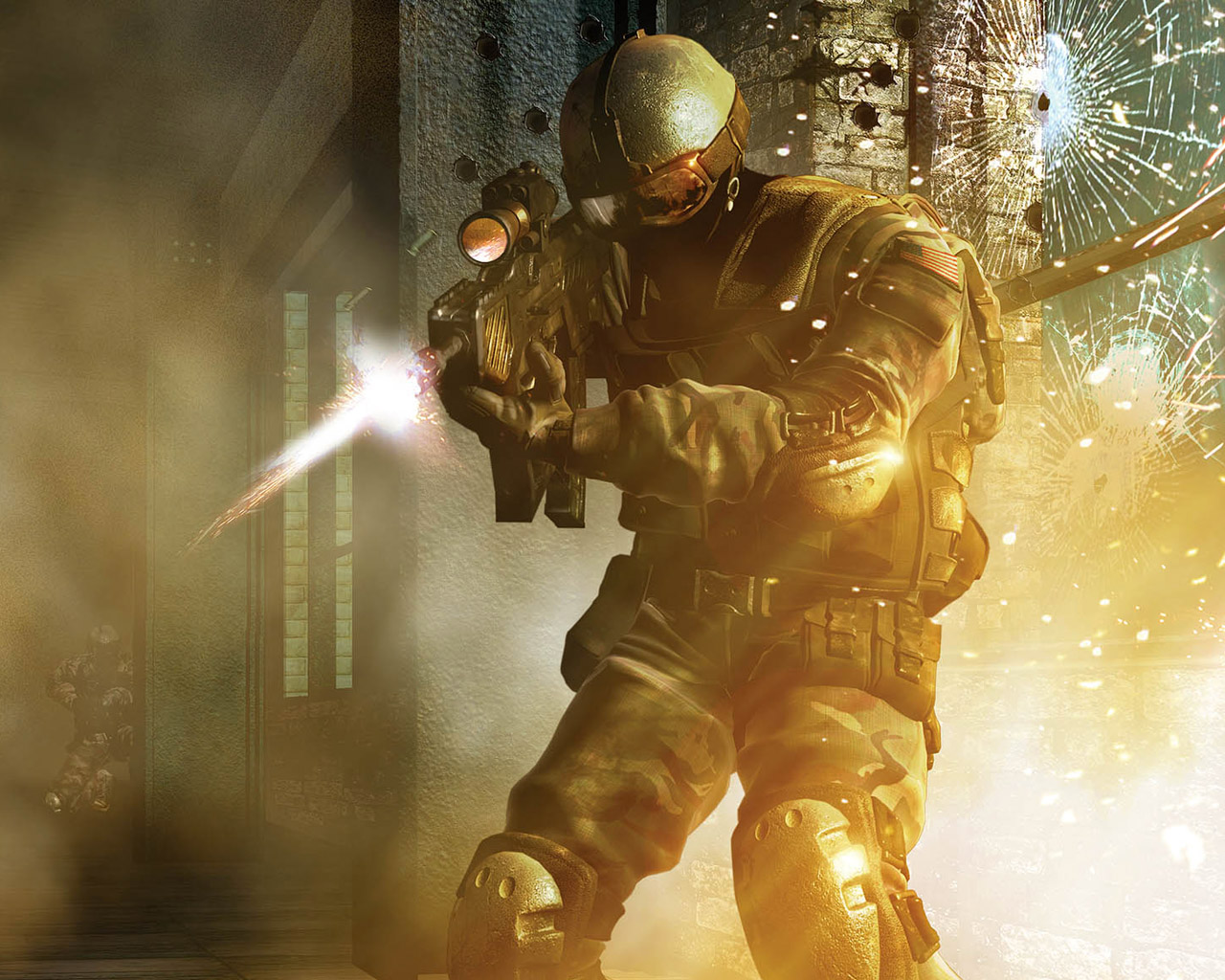 Download mobile wallpaper Soldier, Video Game, F E A R for free.