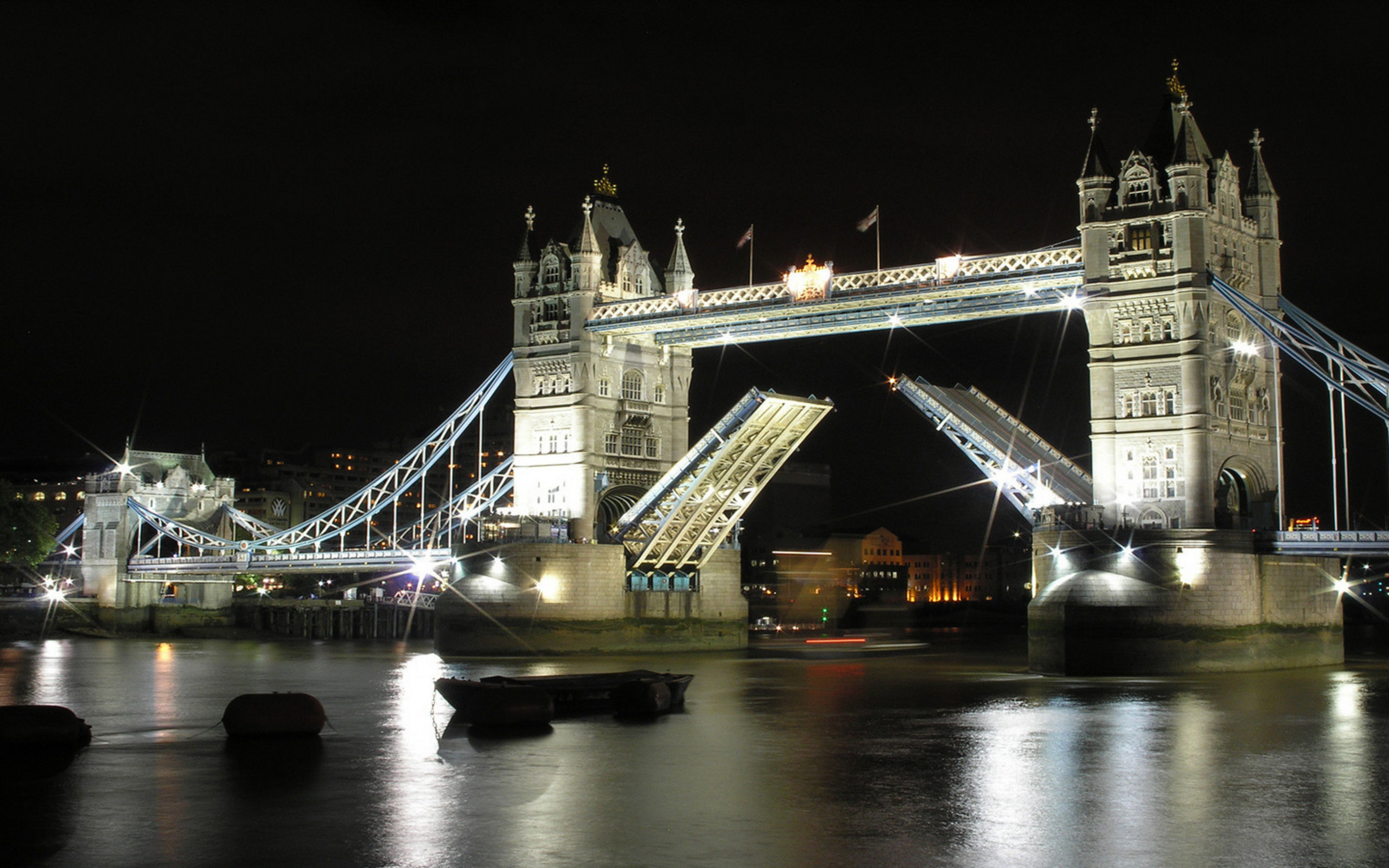 520738 Hintergrundbild herunterladen menschengemacht, tower bridge, london, nacht, brücken - Bildschirmschoner und Bilder kostenlos