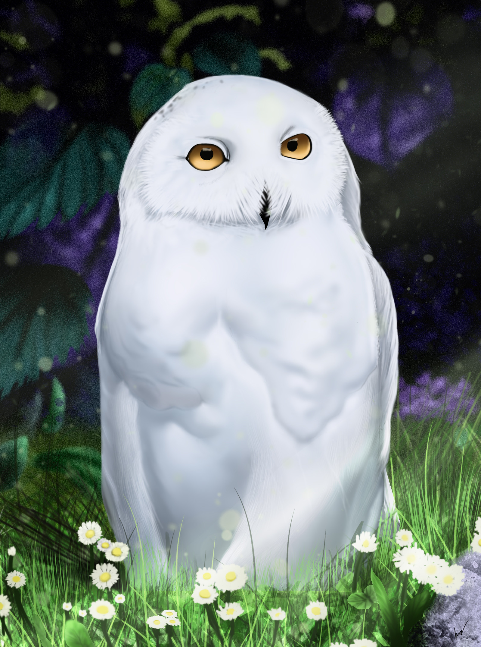 Download mobile wallpaper Bird, Art, Owl for free.
