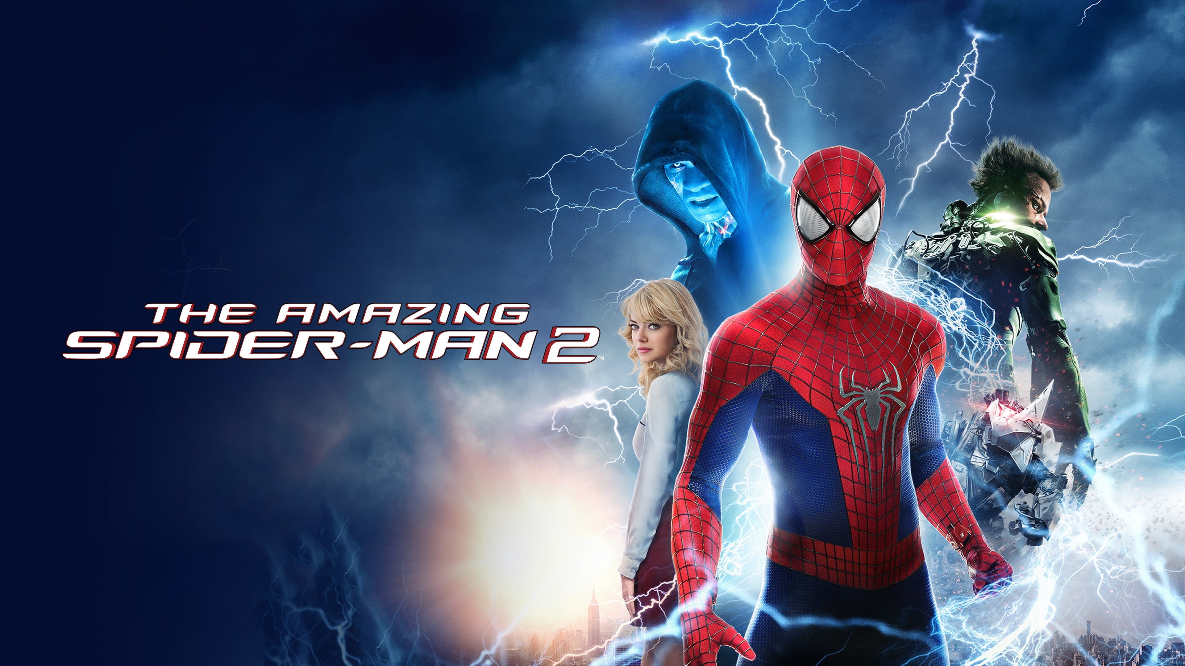 the amazing spider man 2, movie, andrew garfield, electro (marvel comics), emma stone, green goblin, gwen stacy, harry osborn, max dillon, peter parker, spider man lock screen backgrounds