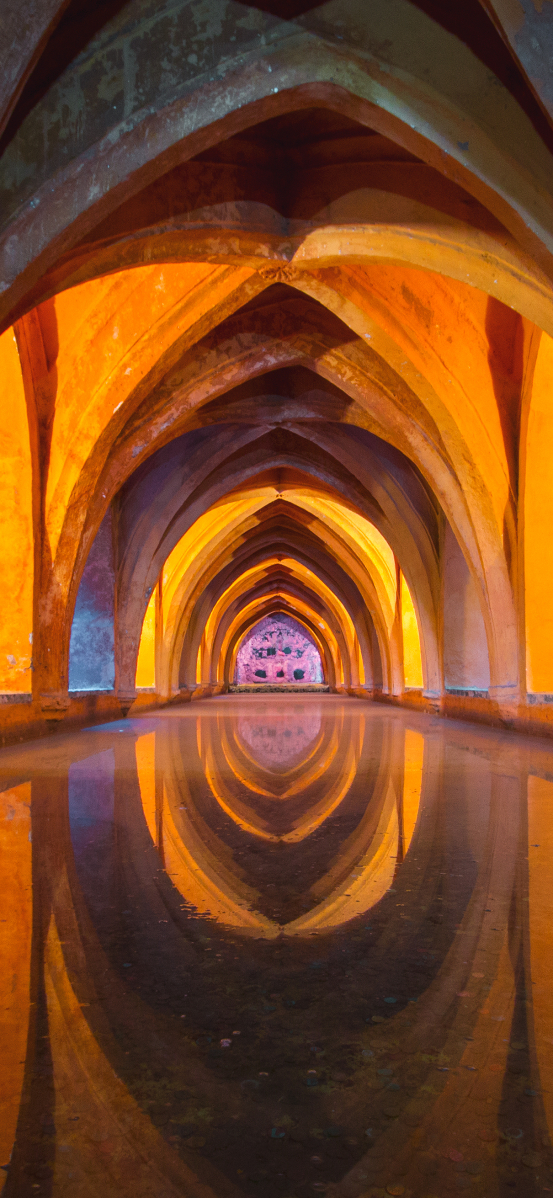android water, religious, architecture, reflection, seville, arch