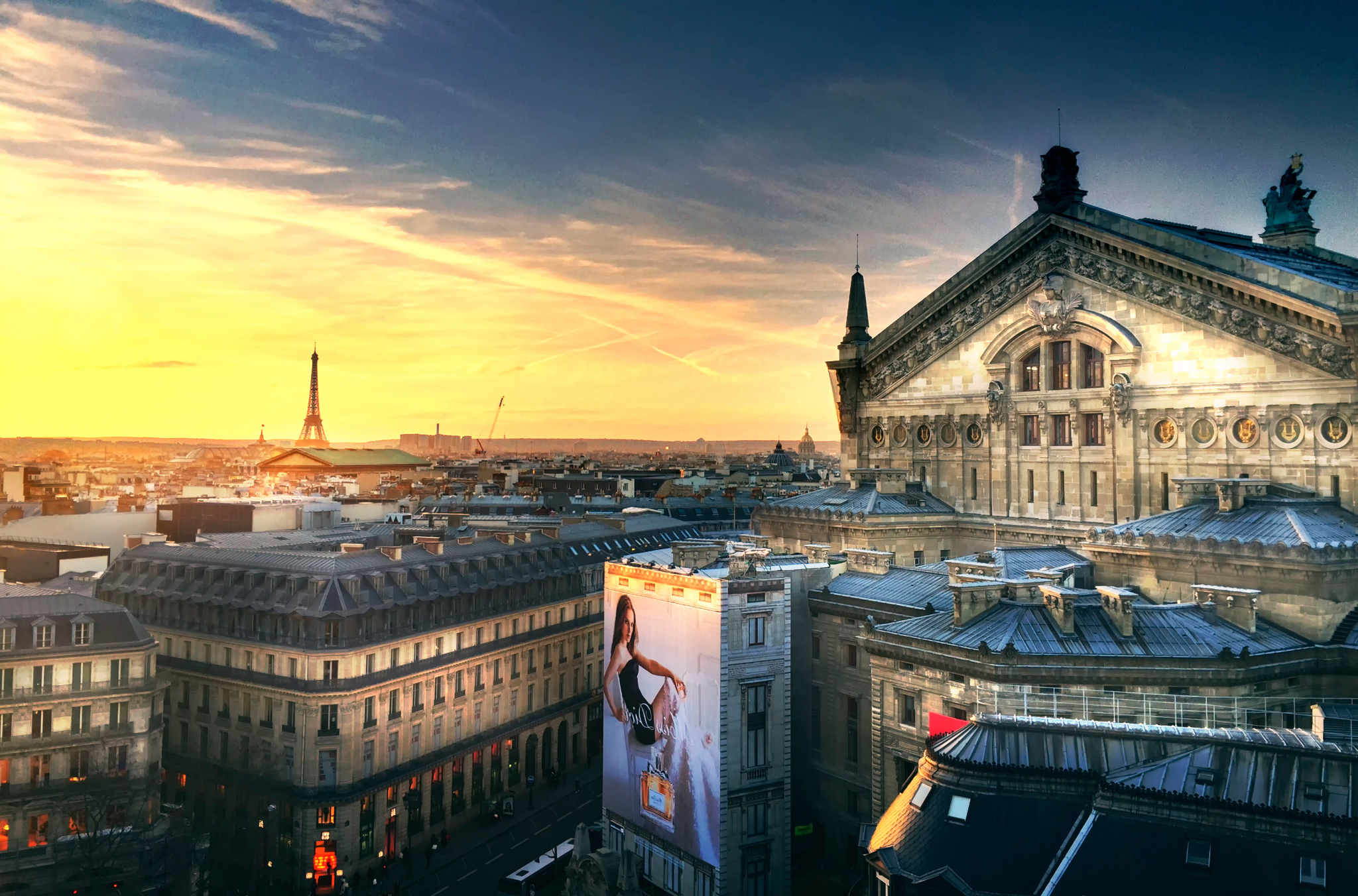 Download mobile wallpaper Cities, Paris, Eiffel Tower, City, France, Cityscape, Opera, Man Made for free.