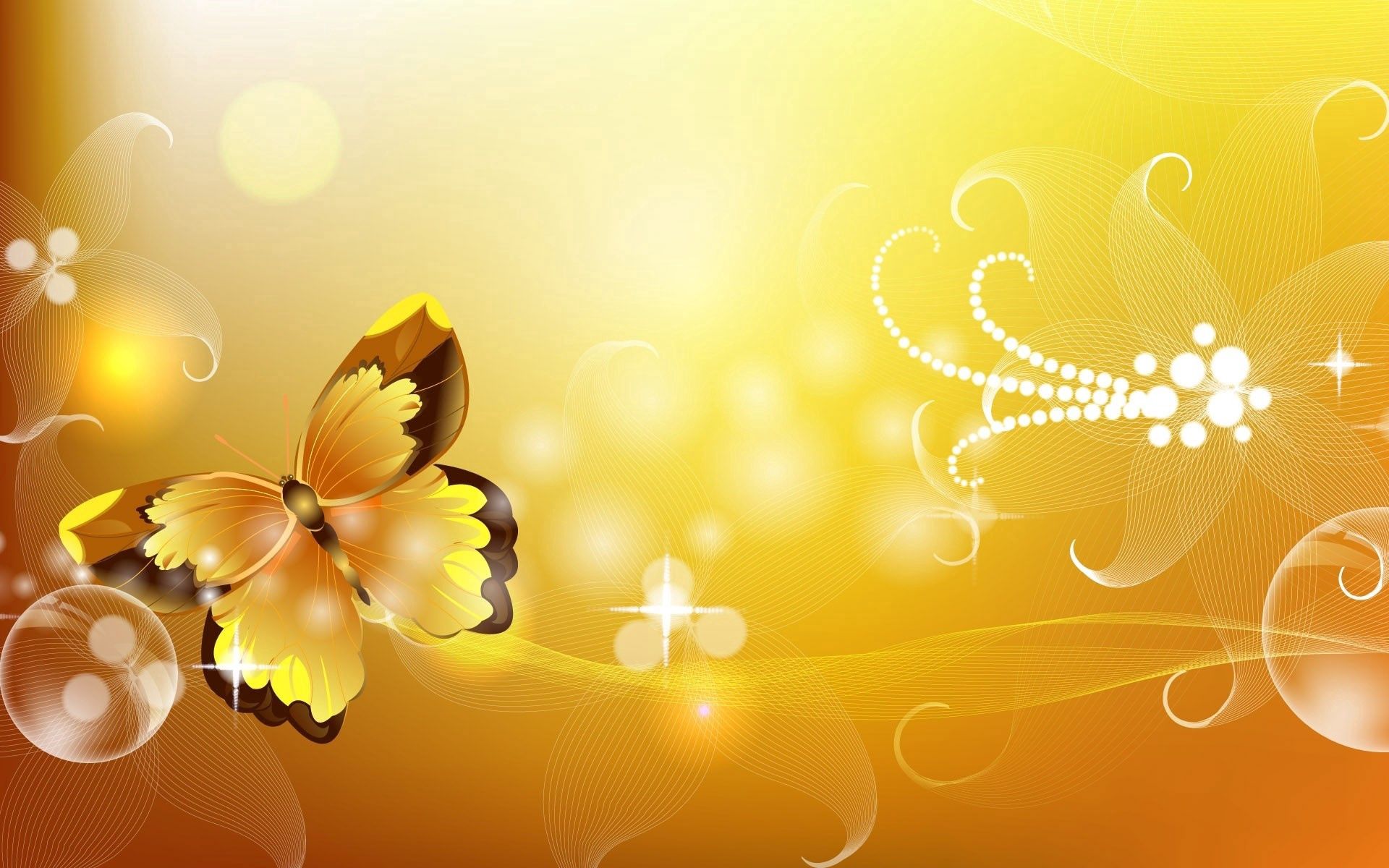 HD wallpaper butterfly, abstract, patterns, glare, shine, light, rays, beams, brilliance