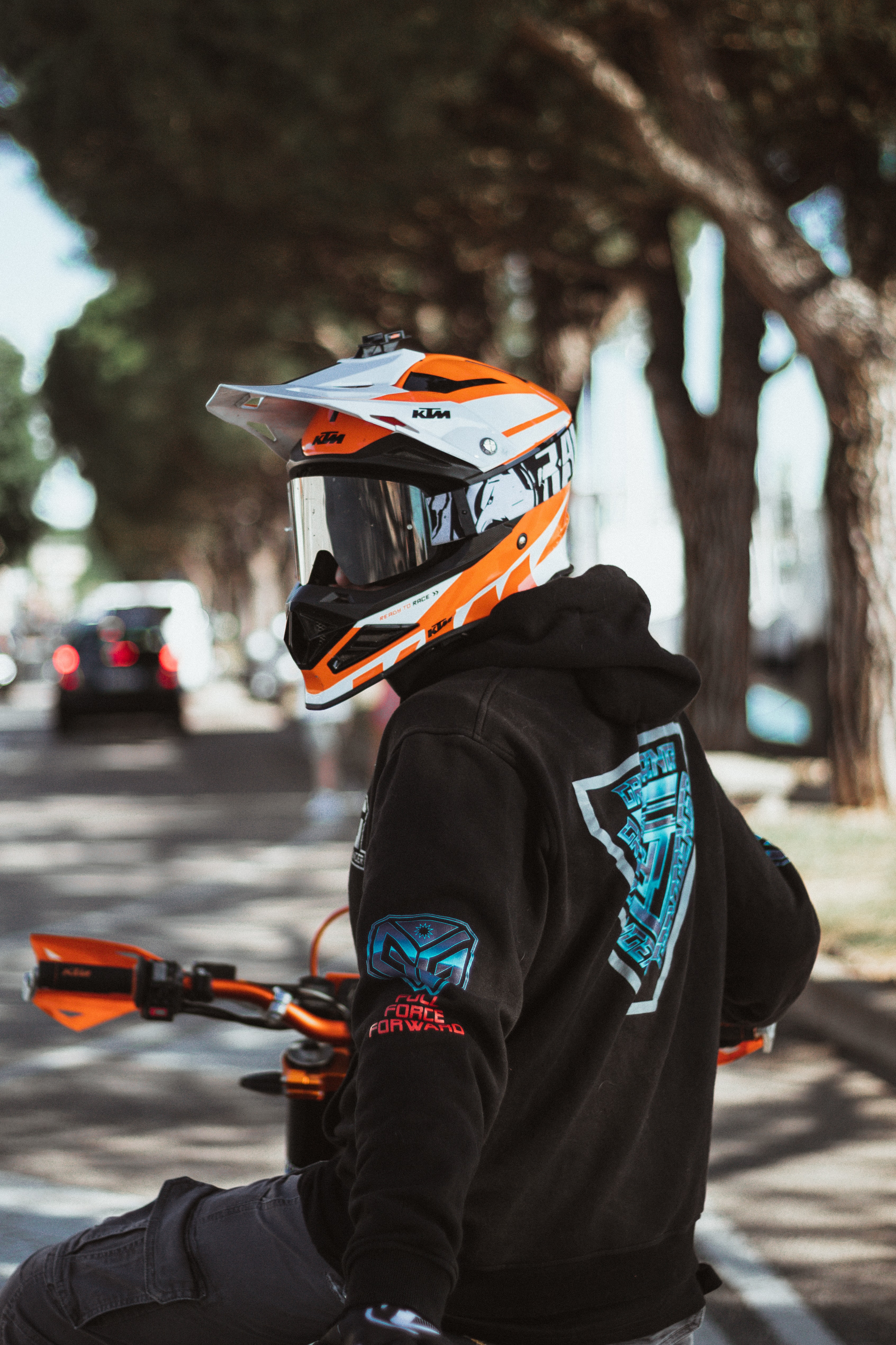 helmet, motorcyclist, minimalism, hoodies, motorcycle, hoodie, equipment, outfit