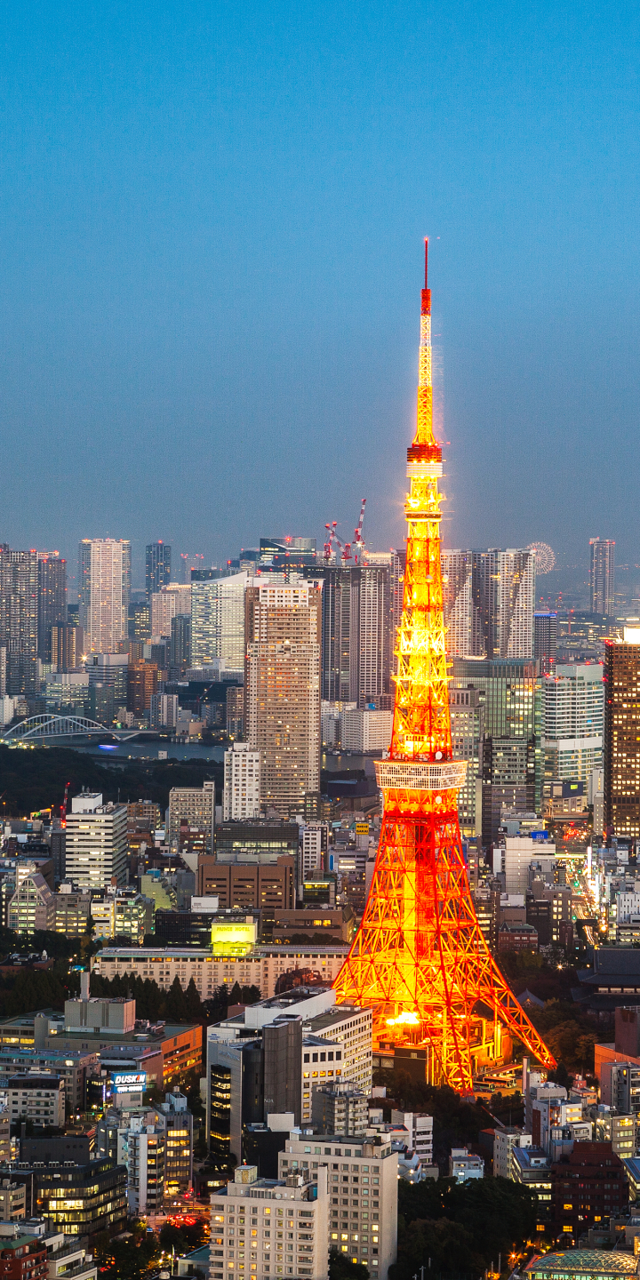 Descarga gratuita de fondo de pantalla para móvil de Ciudad, Rascacielos, Edificio, Japón, Paisaje Urbano, Tokio, Hecho Por El Hombre, Torre De Tokio.