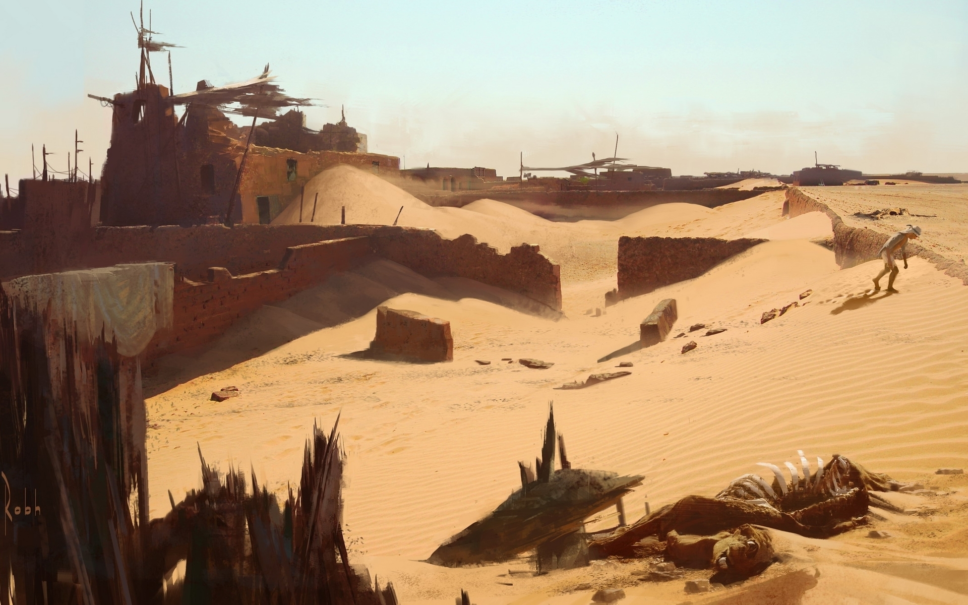 Uncharted 3 город в пустыне